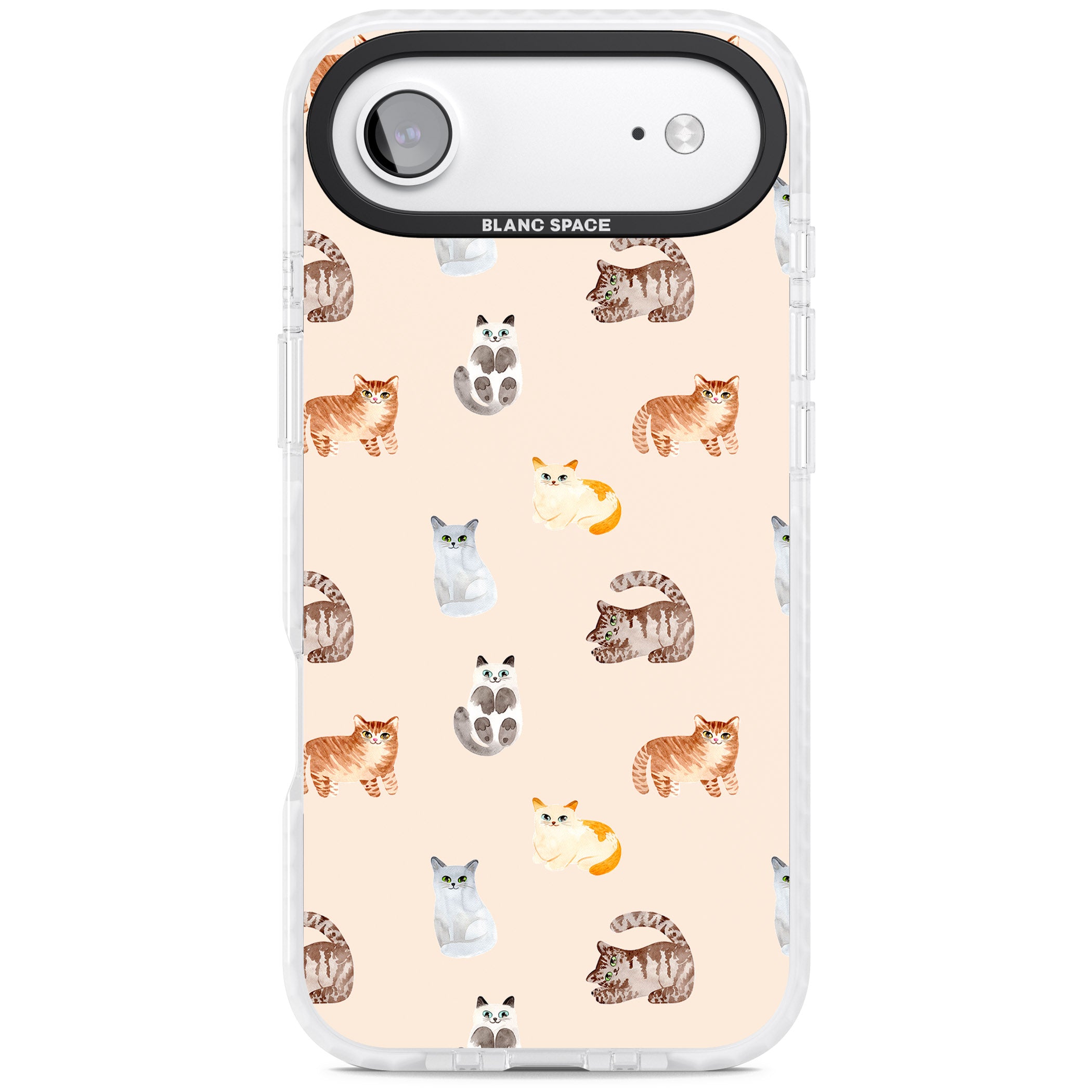Cute Cat Parade iPhone 17 Air Impact Pro Clear Phone Case