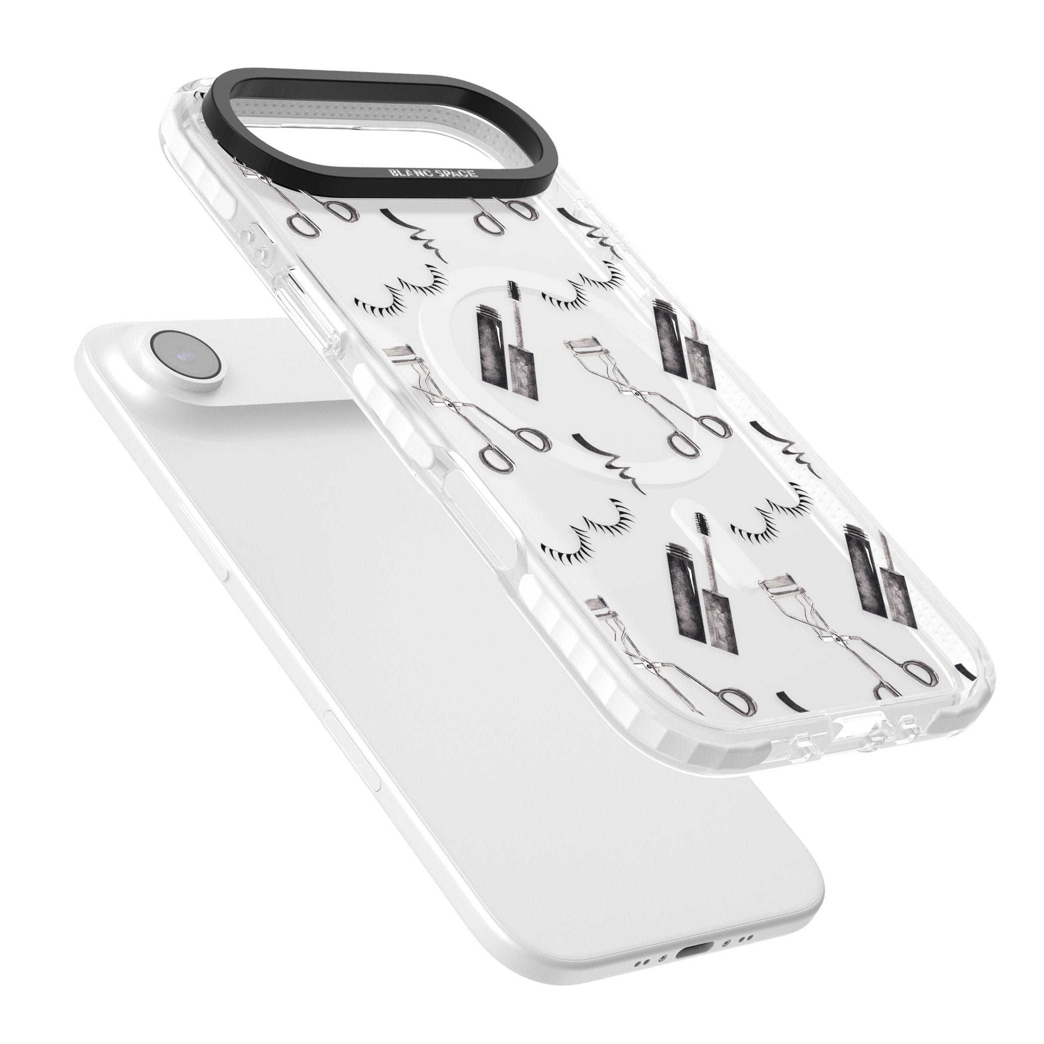 Eyelash Makeup Pattern iPhone 17 Air Impact Pro Clear Phone Case Colours