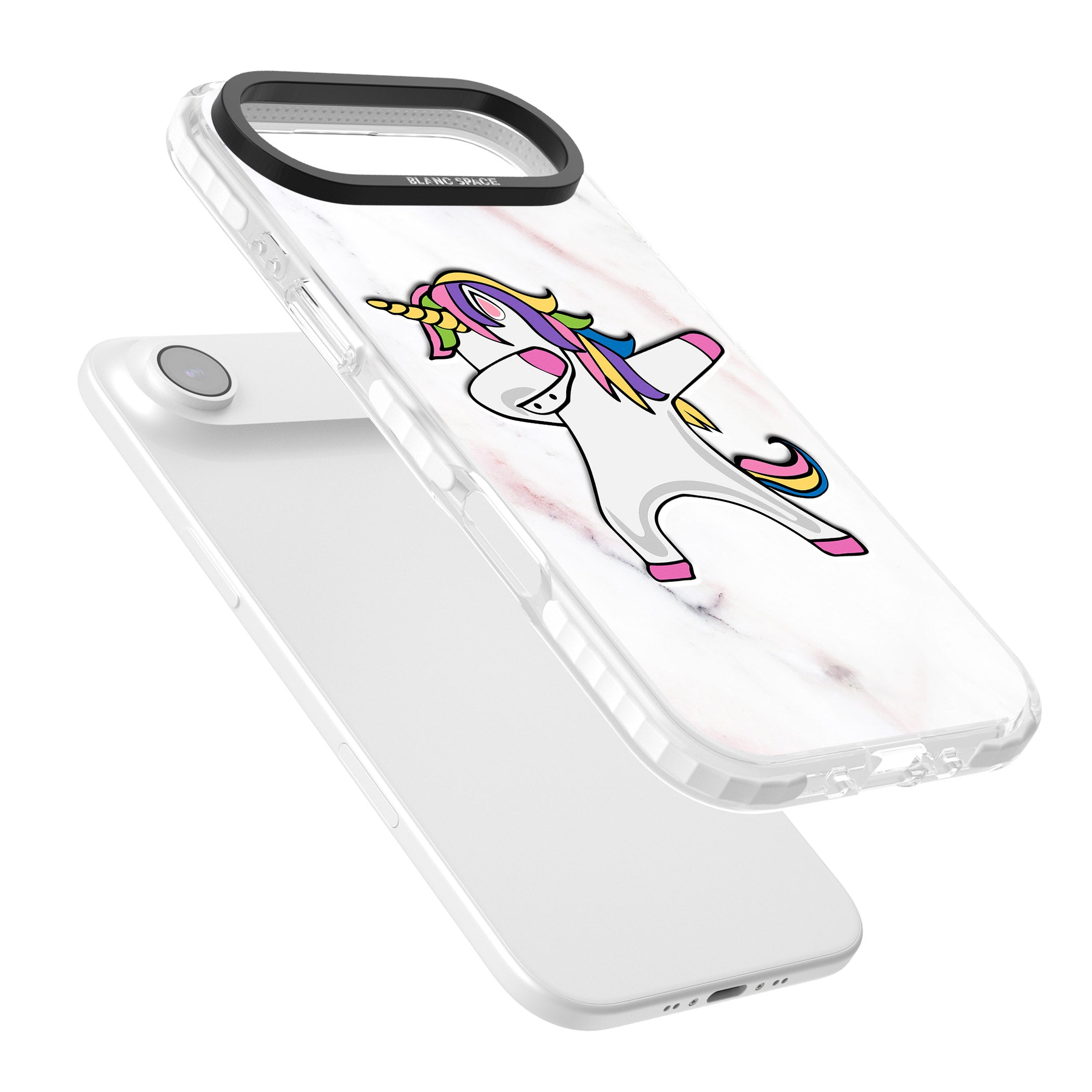 Designer Marble Unicorn Dab iPhone 17 Air Impact Pro Clear Phone Case Colours