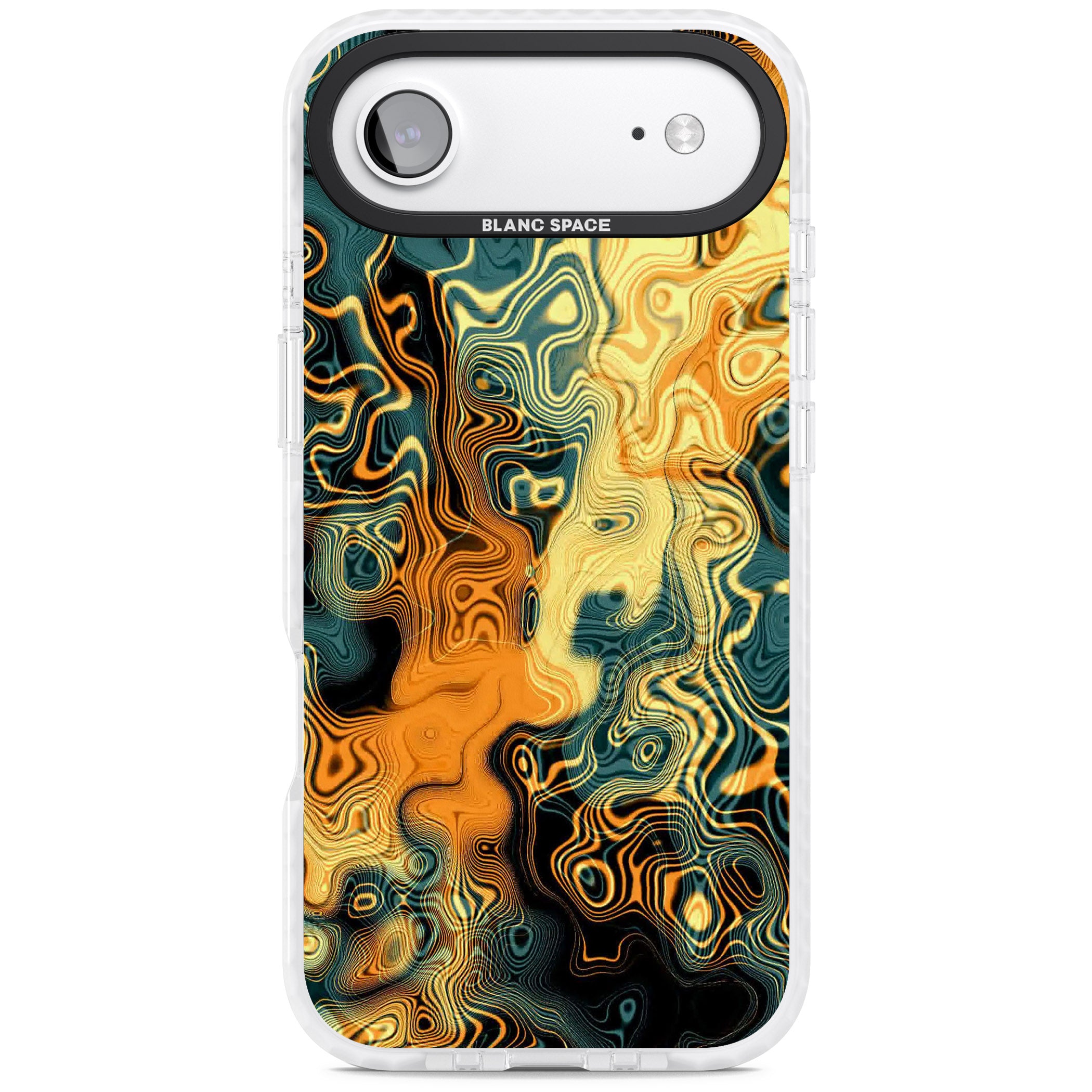 Gold Green Marble iPhone 17 Air Impact Pro Clear Phone Case