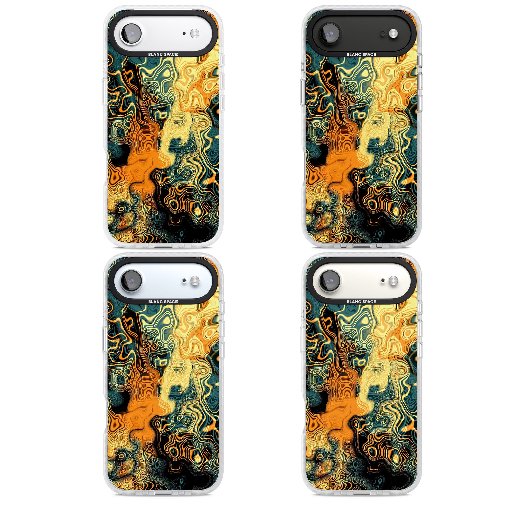 Gold Green Marble iPhone 17 Air Impact Pro Clear Phone Case APT Impact Protection