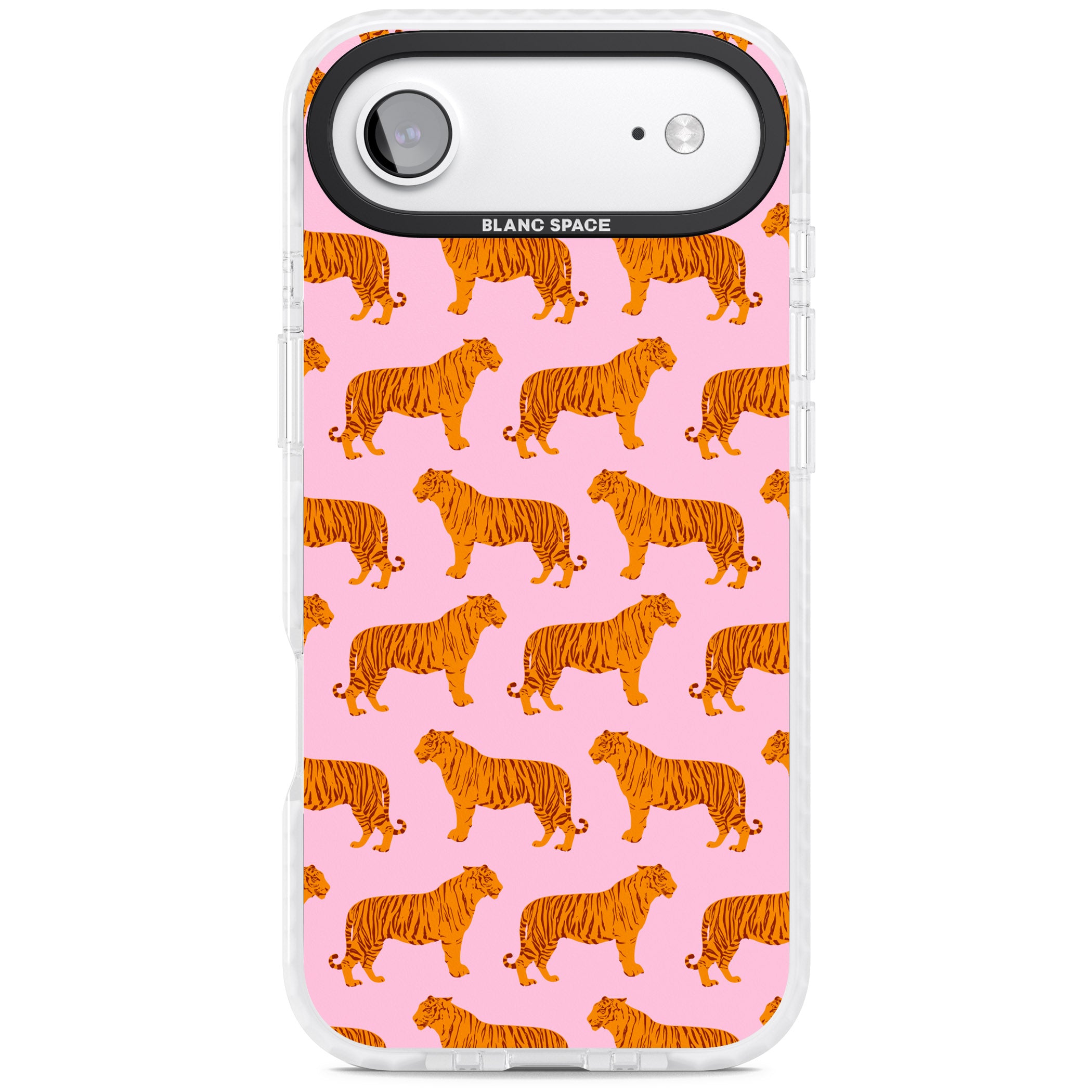 Tiger Pink Pattern iPhone 17 Air Impact Pro Clear Phone Case