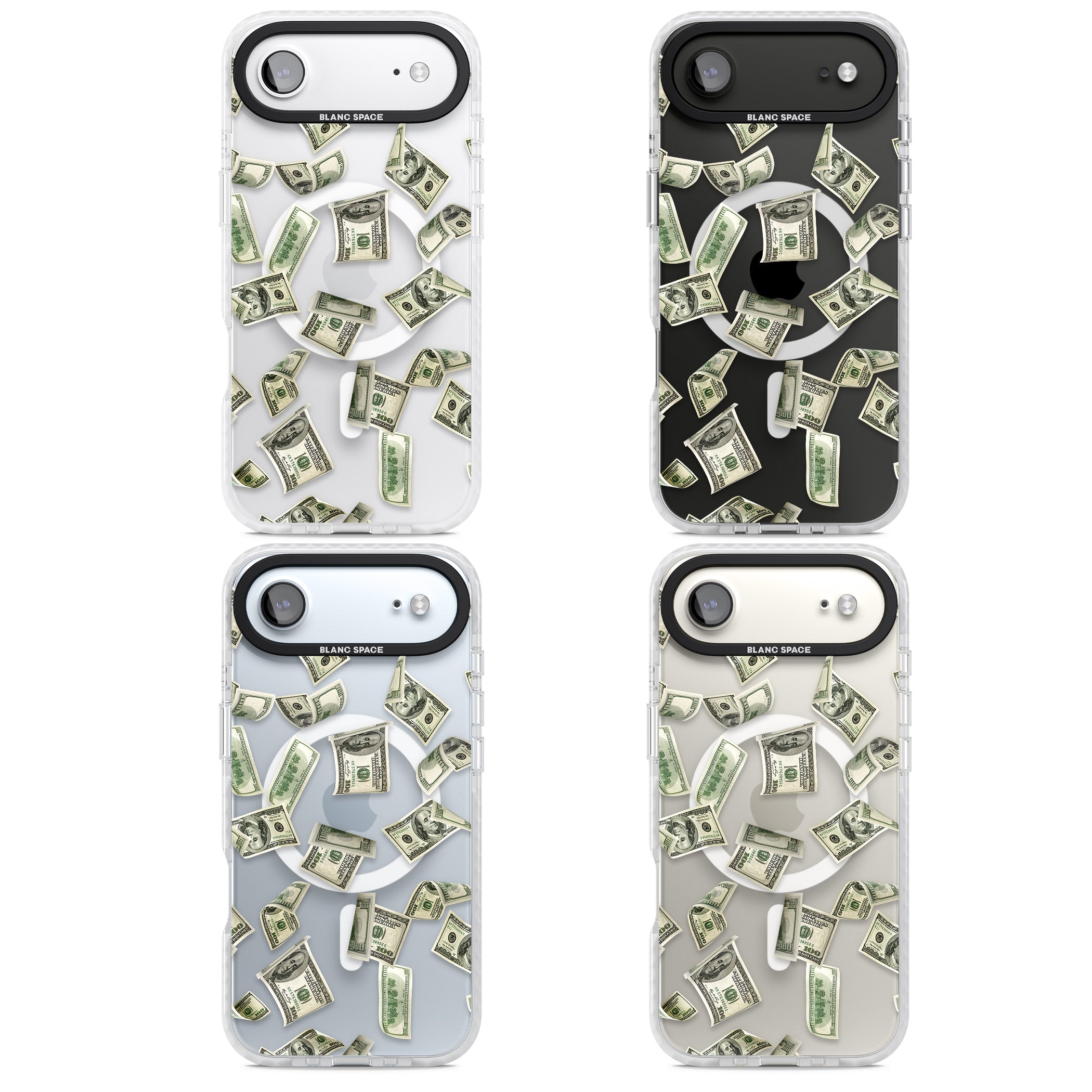 Falling Cash iPhone 17 Air Impact Pro Clear Phone Case APT Impact Protection