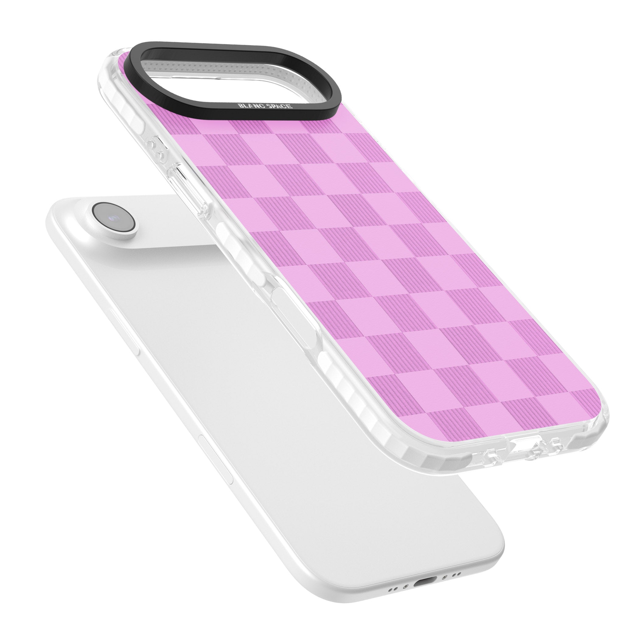 Bubblegum Checkered iPhone 17 Air Impact Pro Clear Phone Case Colours