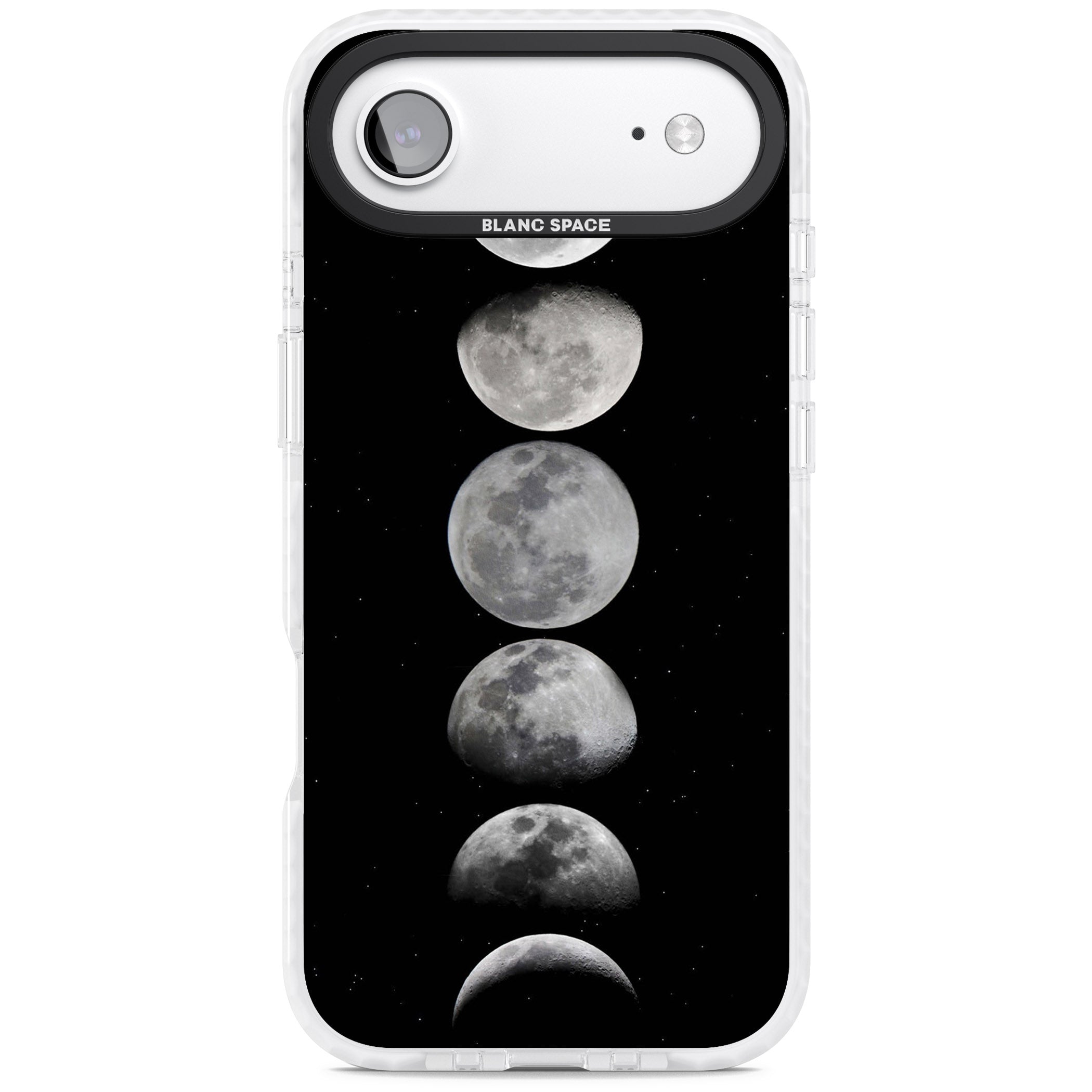 Phases Of The Moon iPhone 17 Air Impact Pro Clear Phone Case