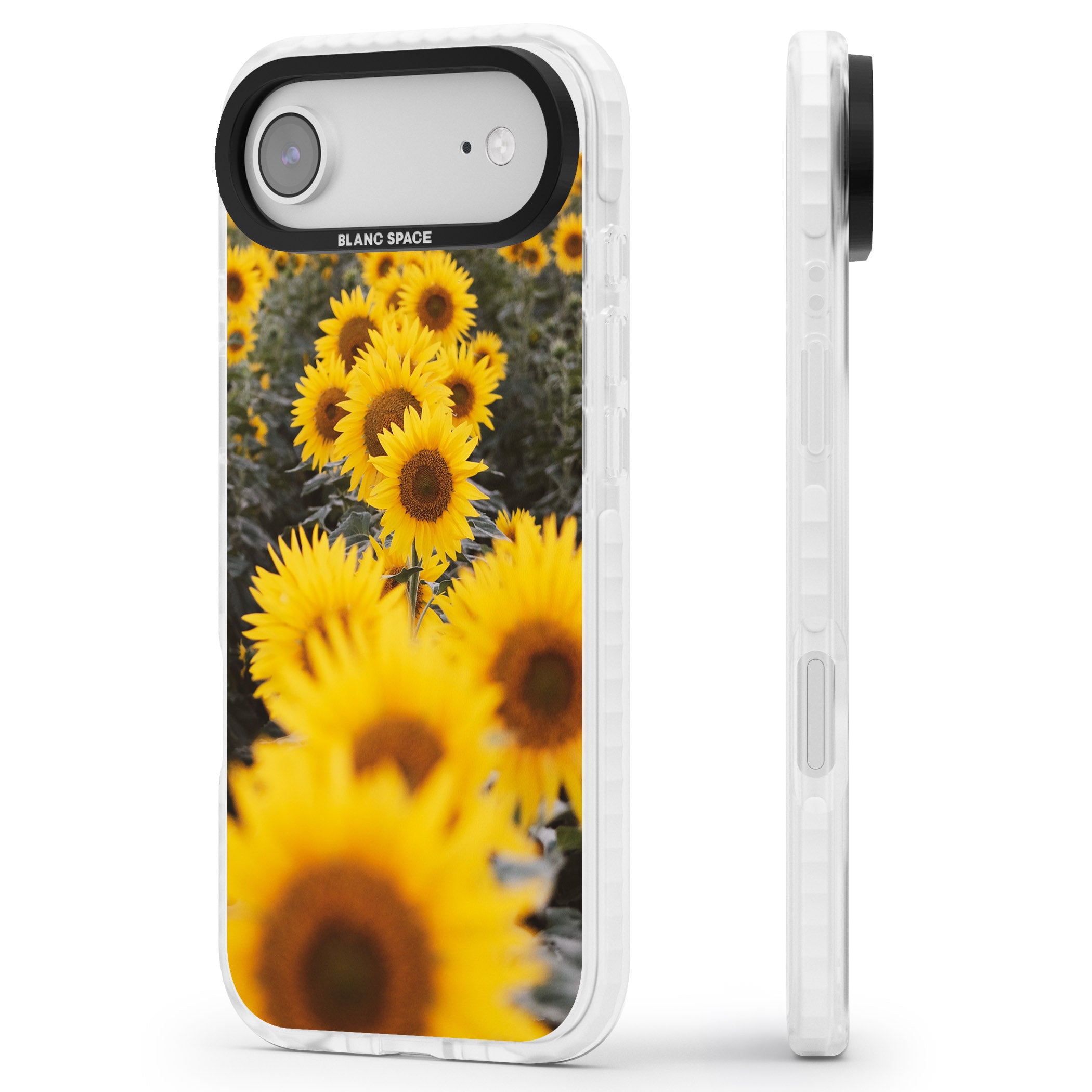 Sunflower Field iPhone 17 Air Impact Pro Clear Phone Case Side Profile