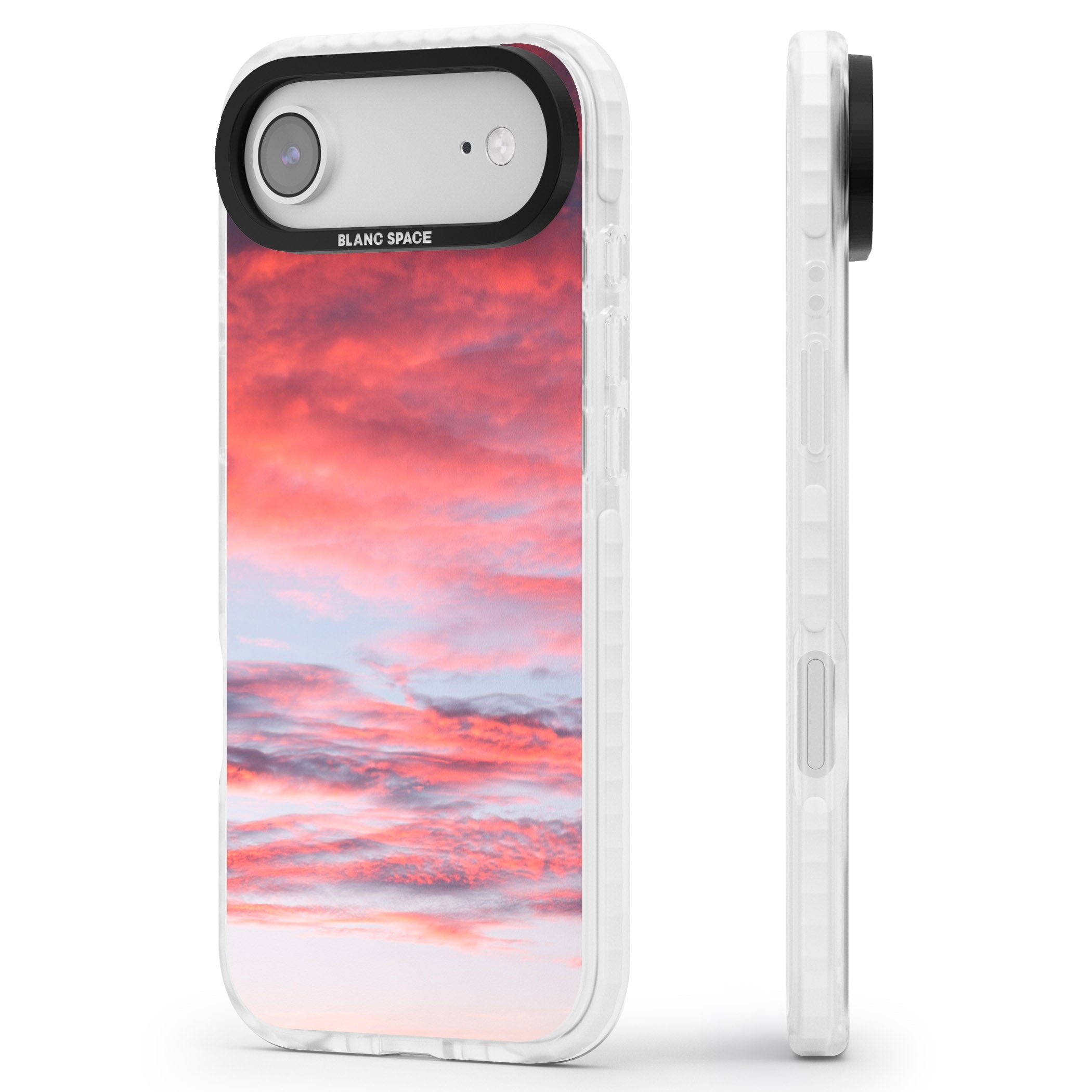 Sunset Skies iPhone 17 Air Impact Pro Clear Phone Case Side Profile