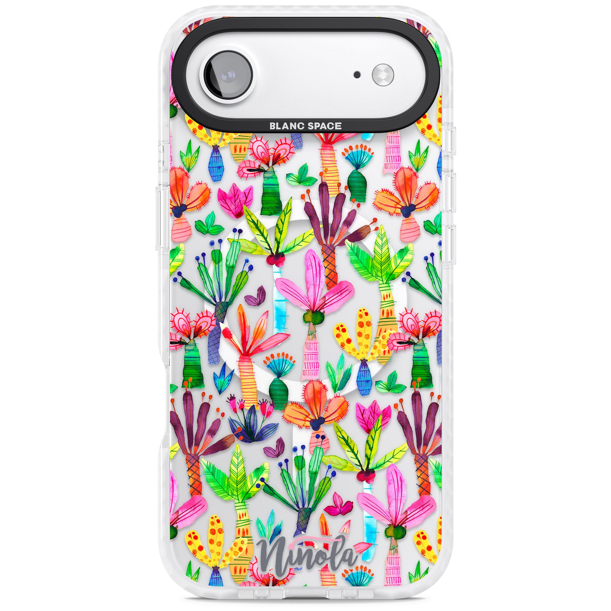 Tropical Botanical iPhone 17 Air Impact Pro Clear Phone Case