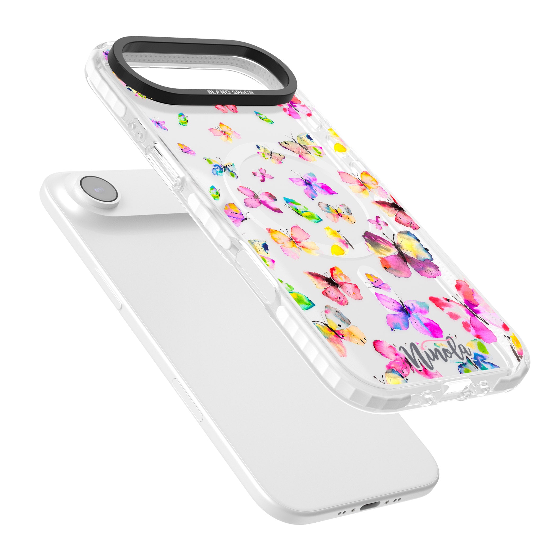 Watercolor Butterflies iPhone 17 Air Impact Pro Clear Phone Case Colours