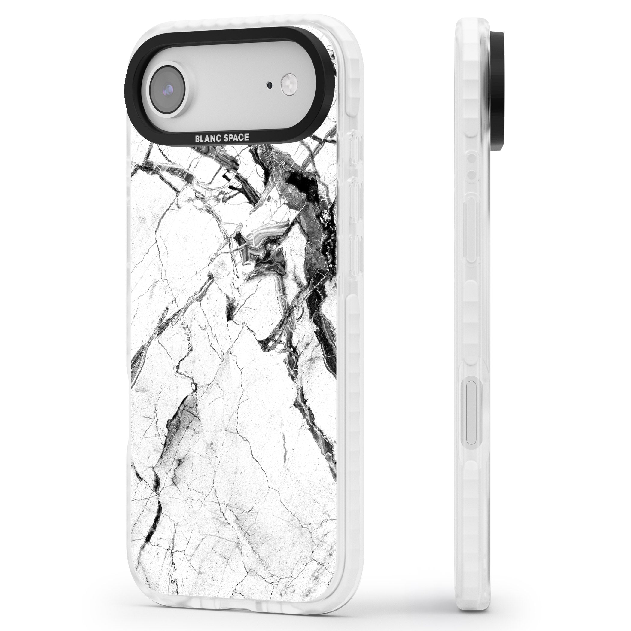 Storm Marble iPhone 17 Air Impact Pro Clear Phone Case Side Profile
