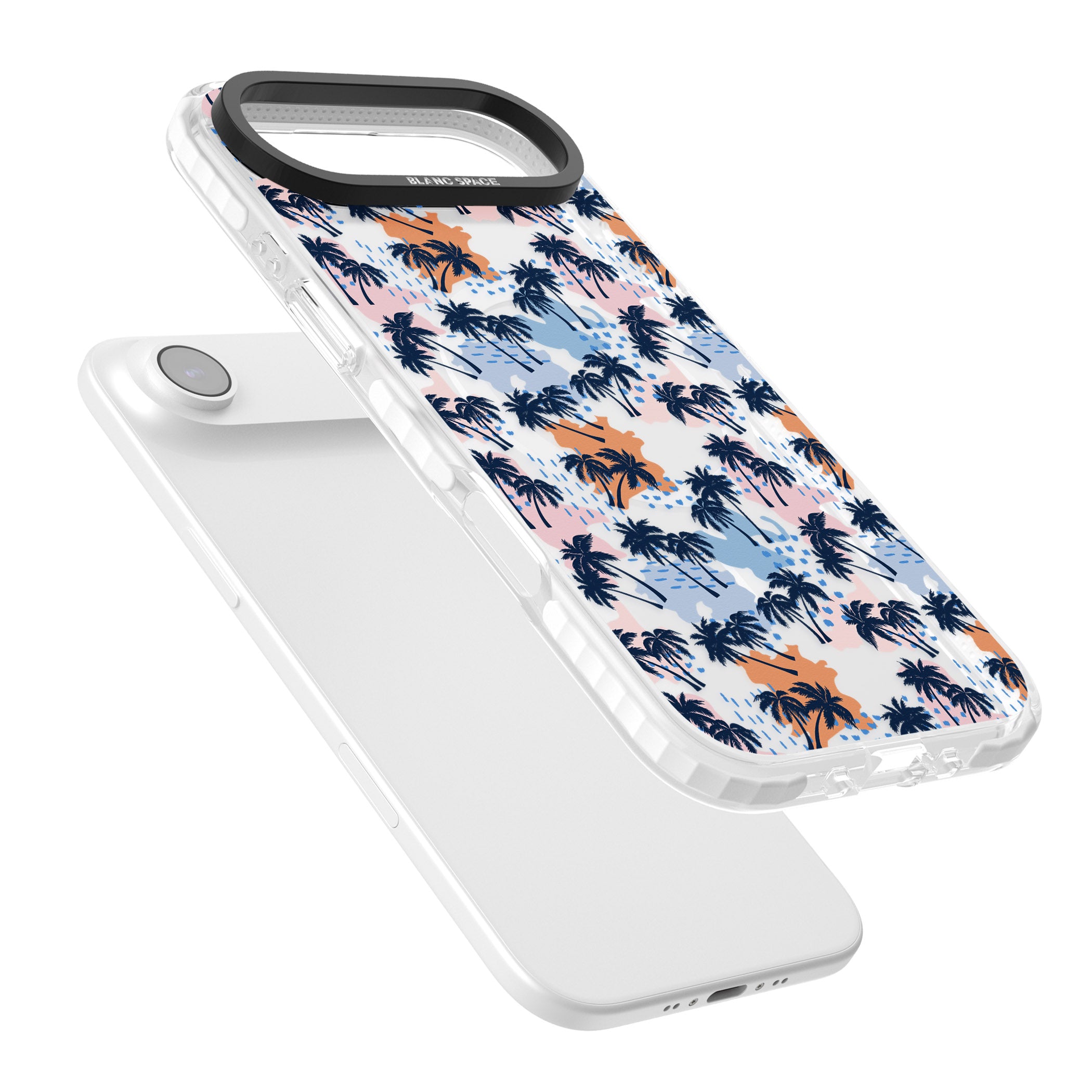 Tropical Vibes Palm Clear iPhone 17 Air Impact Pro Clear Phone Case Colours