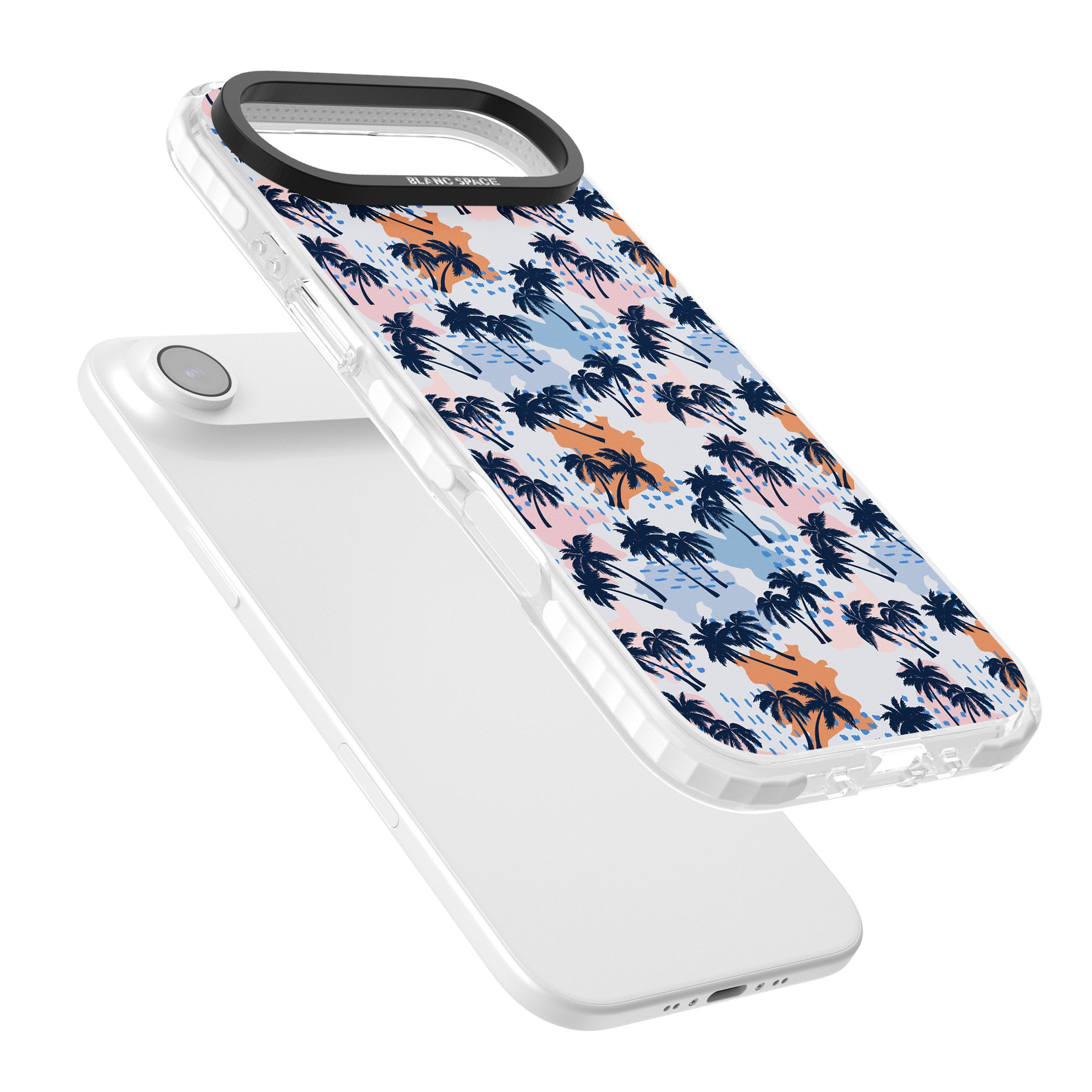 Tropical Vibes Palm iPhone 17 Air Impact Pro Clear Phone Case Colours