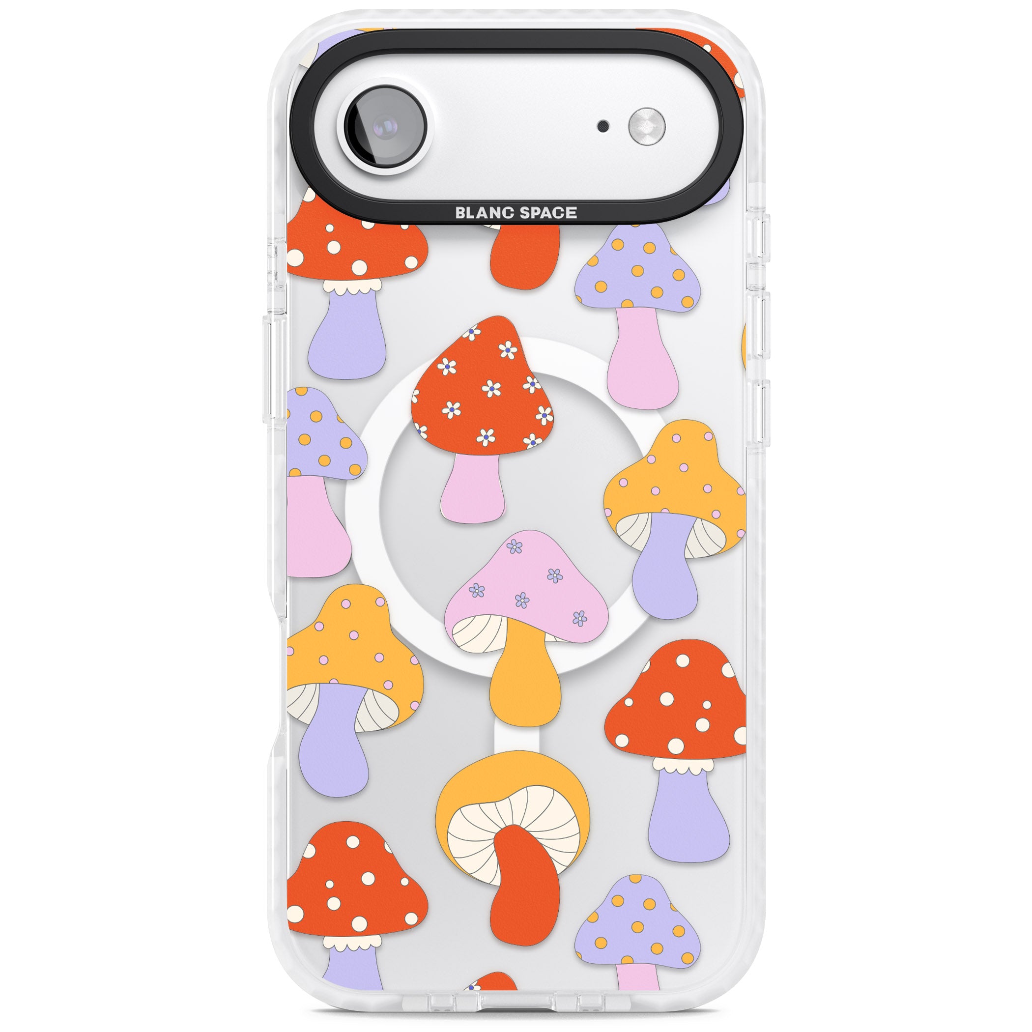Happy Shrooms iPhone 17 Air Impact Pro Clear Phone Case