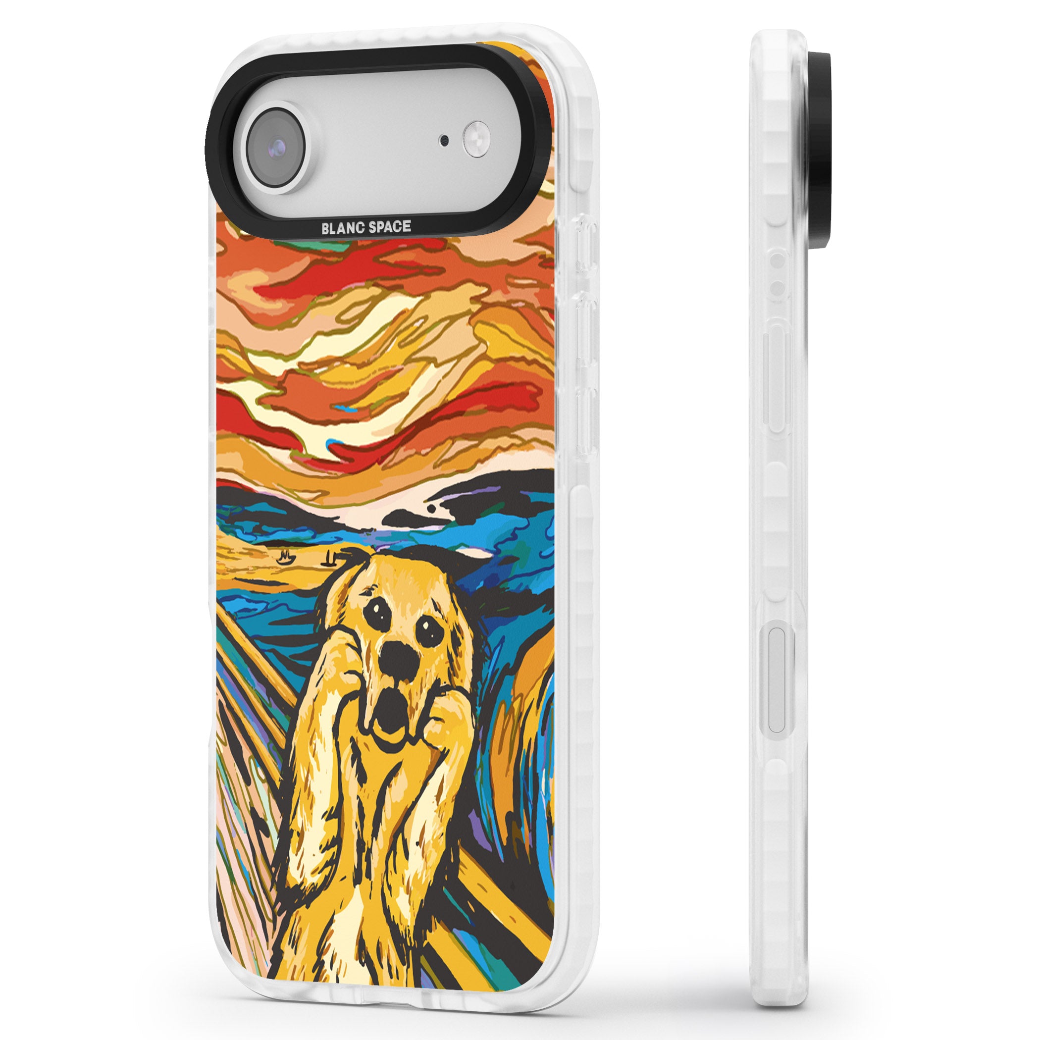 The Bark iPhone 17 Air Impact Pro Clear Phone Case Side Profile