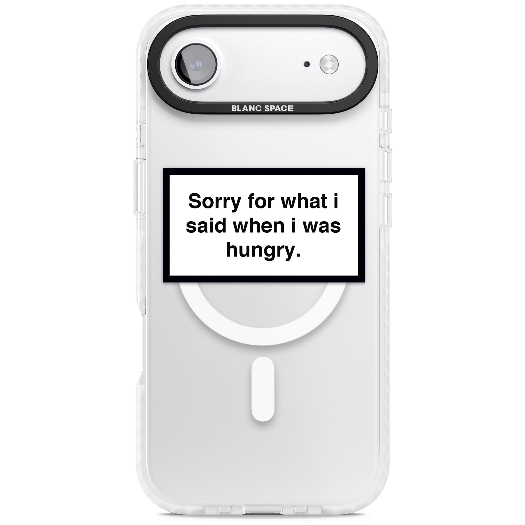 Sorry For What I Said iPhone 17 Air Impact Pro Clear Phone Case