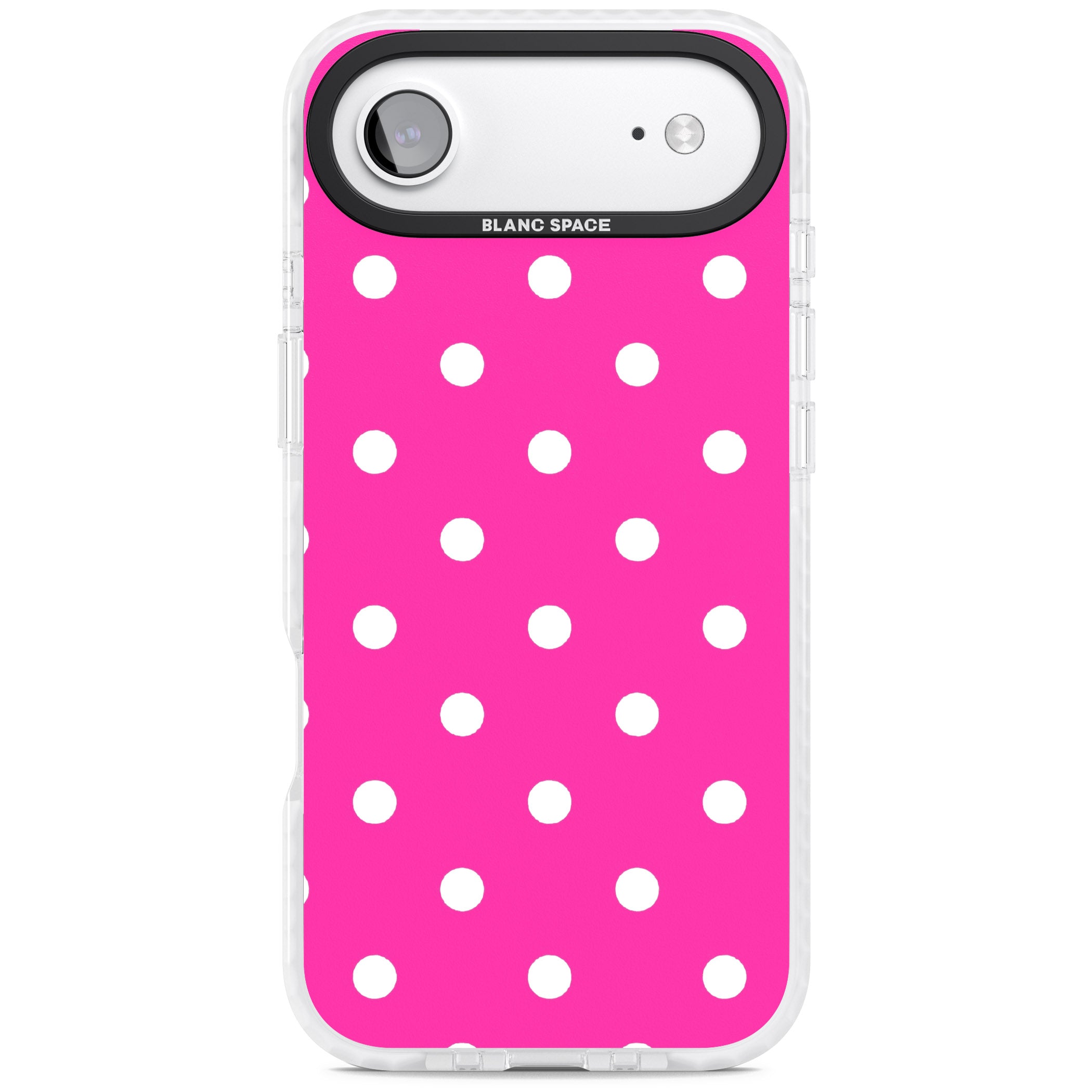 Pink Polka Dot iPhone 17 Air Impact Pro Clear Phone Case