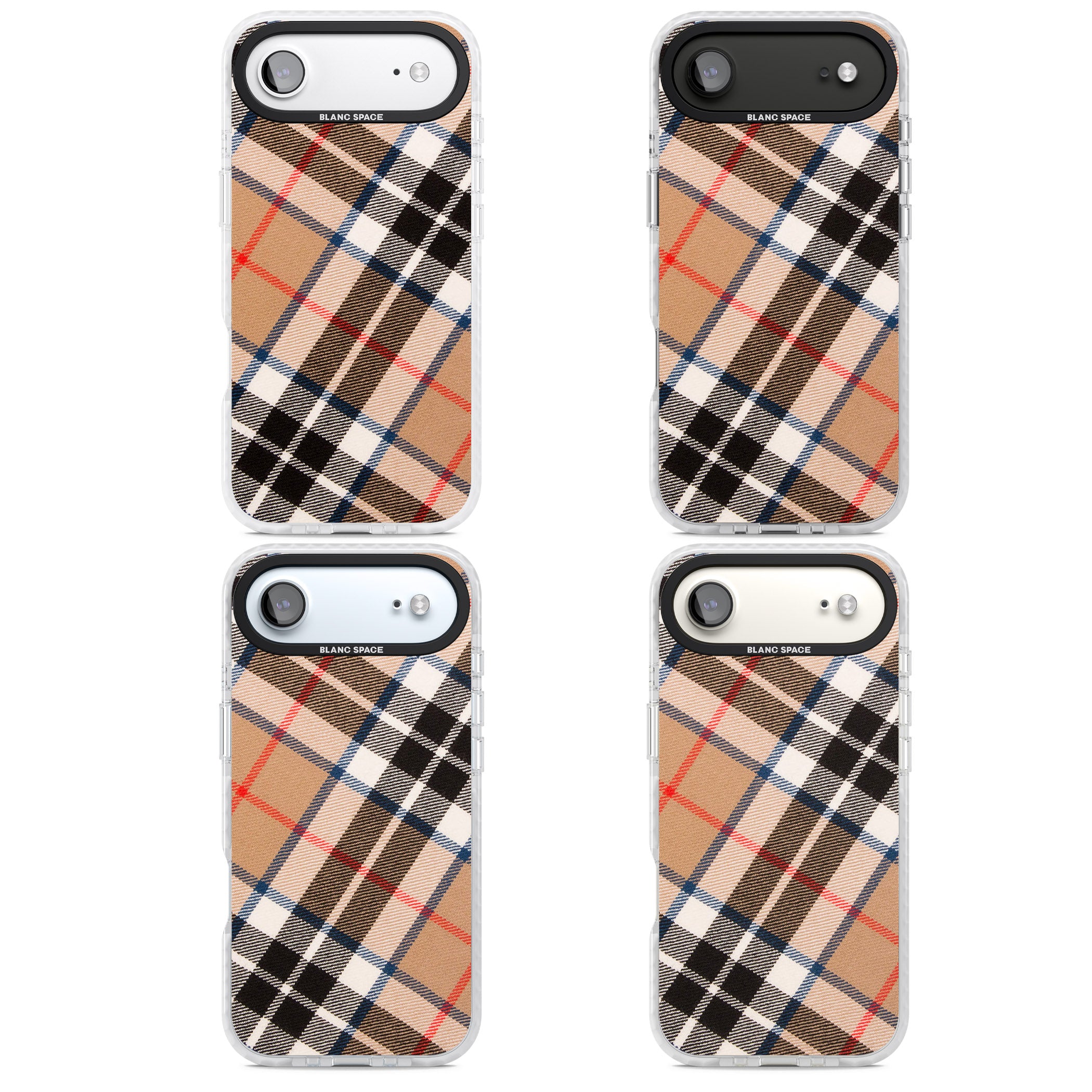 Haymarket Check iPhone 17 Air Impact Pro Clear Phone Case APT Impact Protection