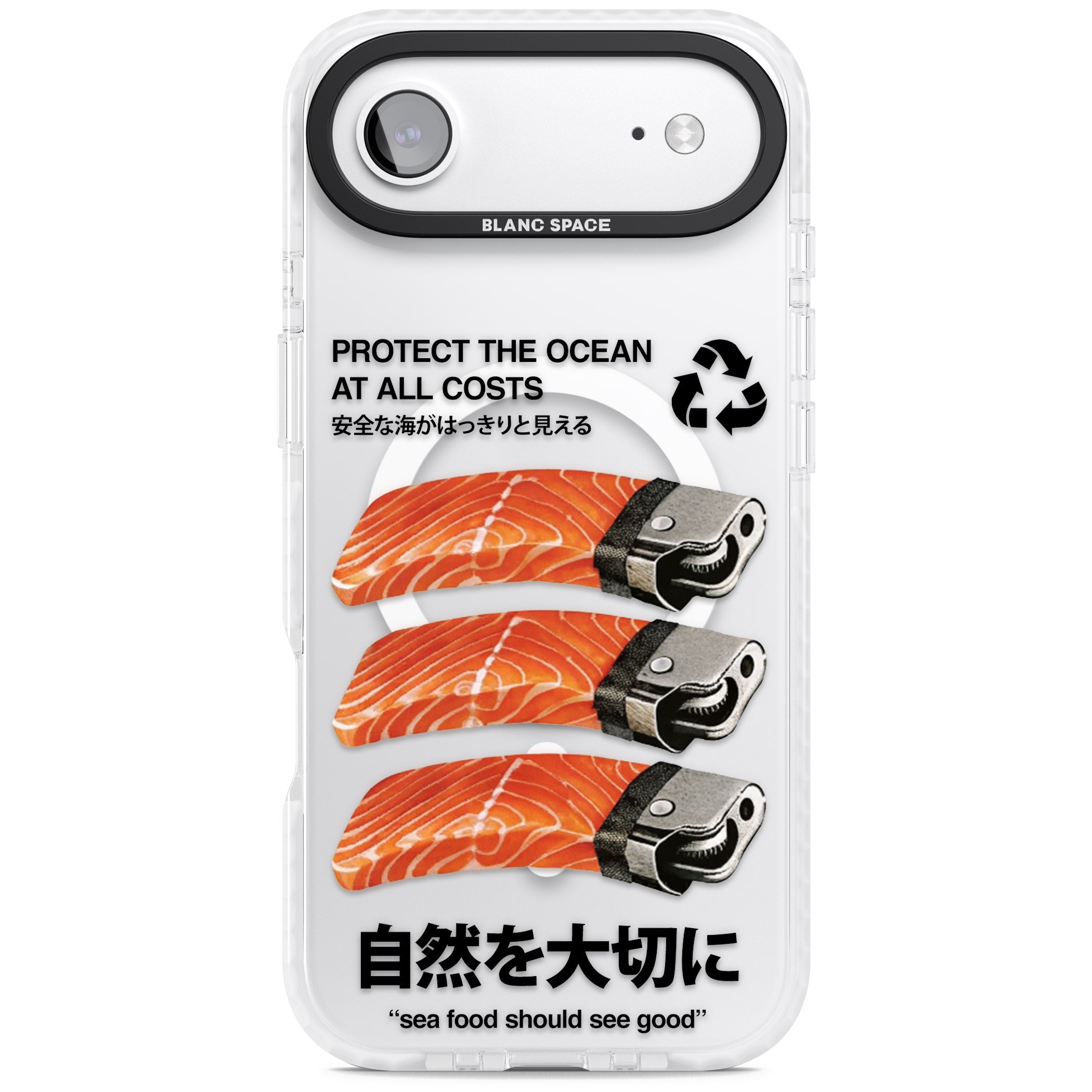 Protect The Ocean iPhone 17 Air Impact Pro Clear Phone Case