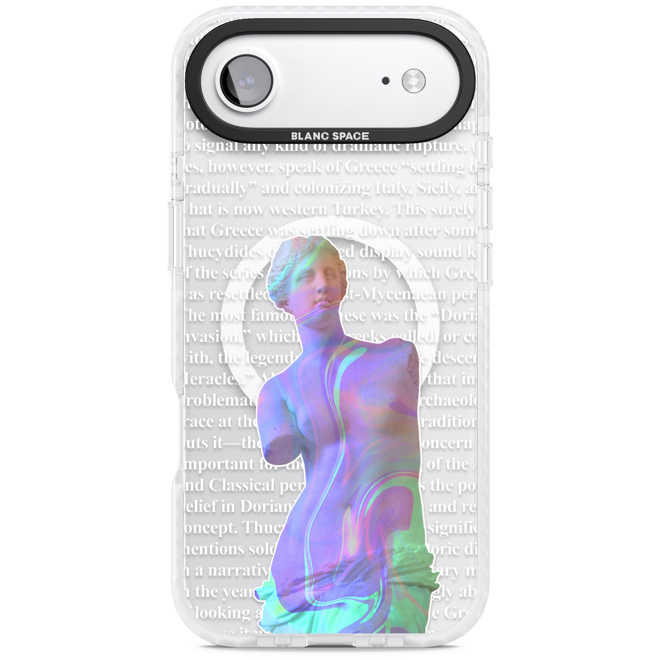 Iridescent De Milo iPhone 17 Air Impact Pro Clear Phone Case
