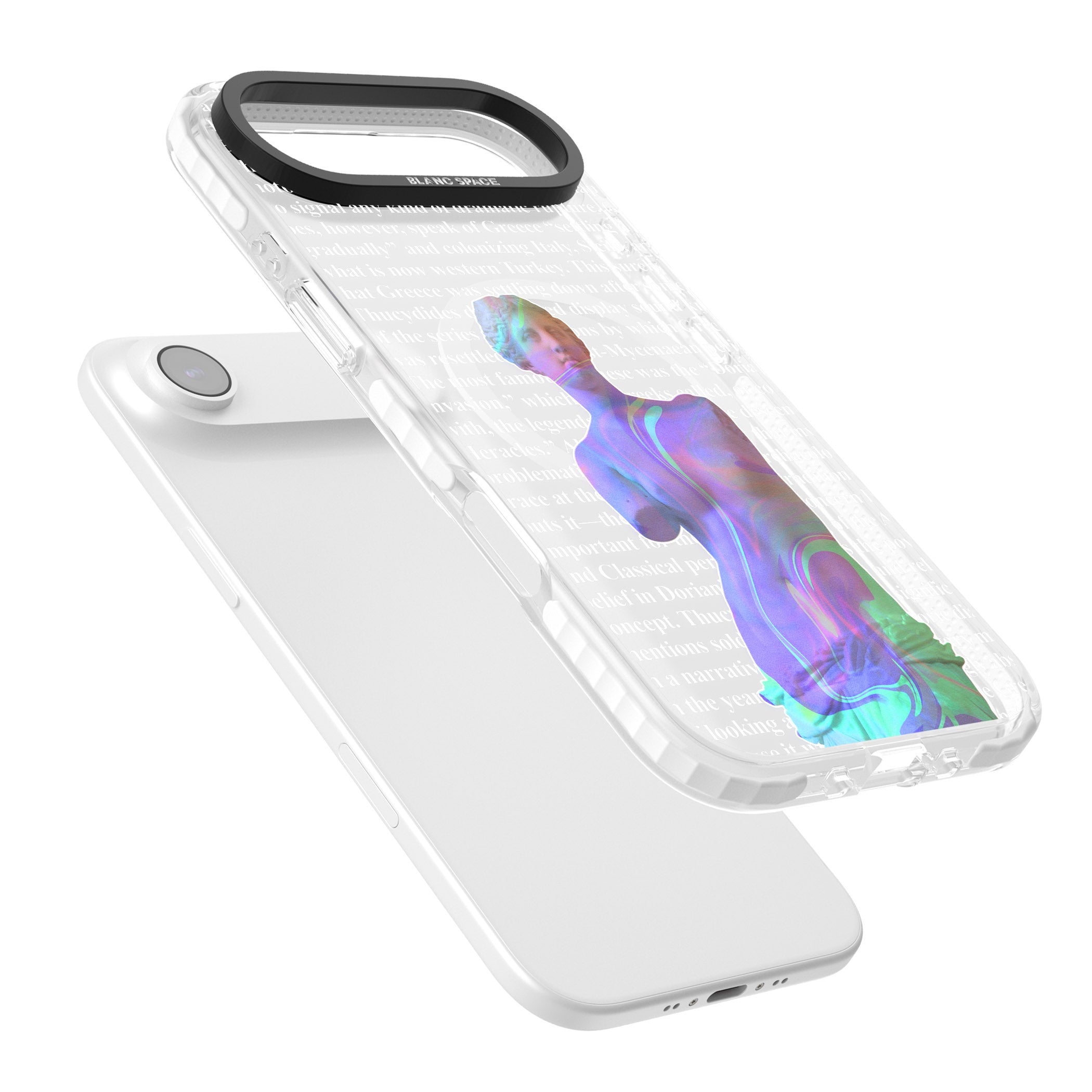 Iridescent De Milo iPhone 17 Air Impact Pro Clear Phone Case Colours