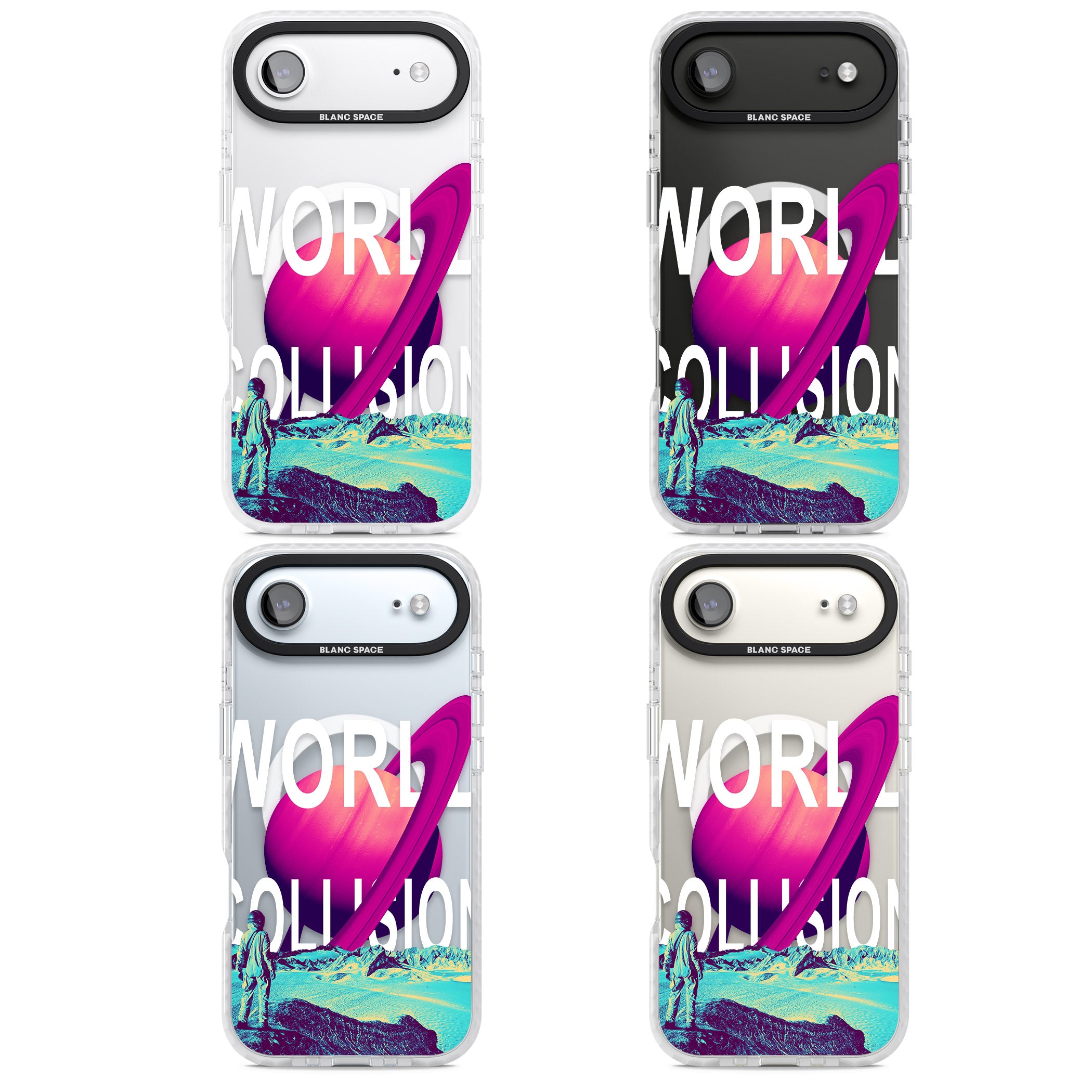 World Collision iPhone 17 Air Impact Pro Clear Phone Case APT Impact Protection