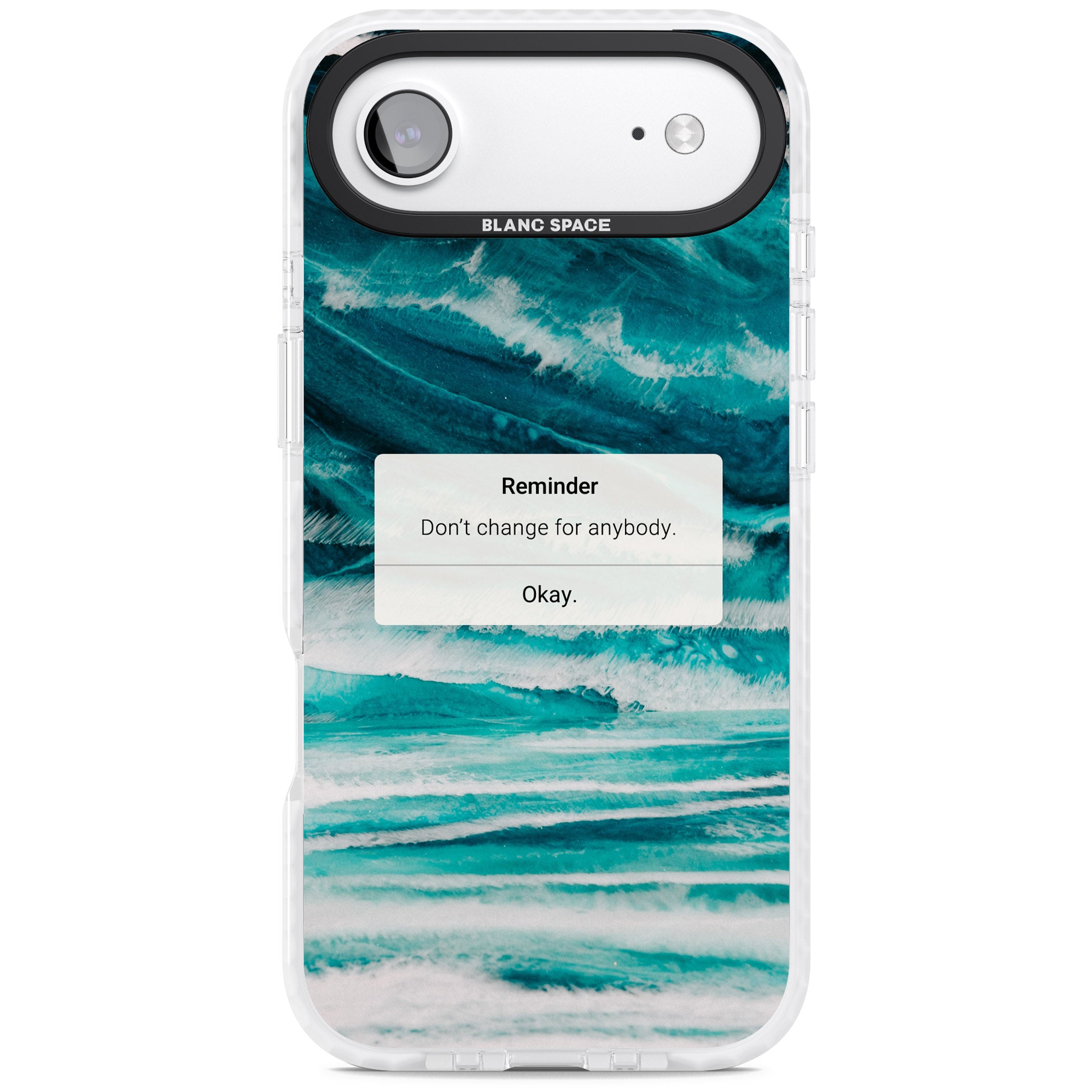 Ocean Vibe Reminder iPhone 17 Air Impact Pro Clear Phone Case