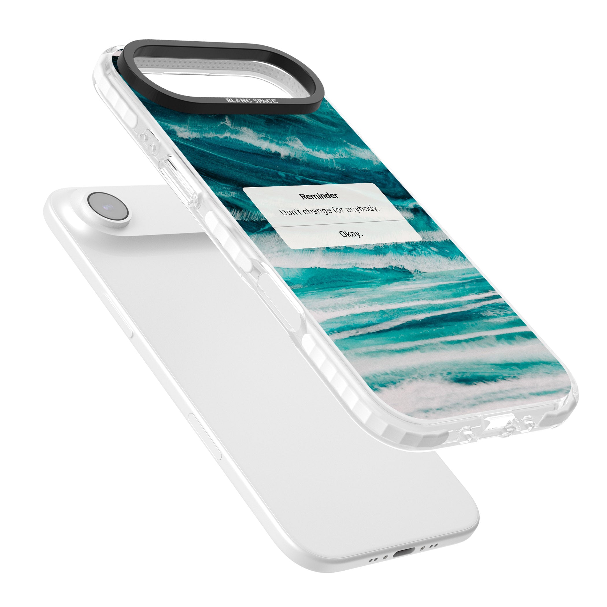 Ocean Vibe Reminder iPhone 17 Air Impact Pro Clear Phone Case Colours