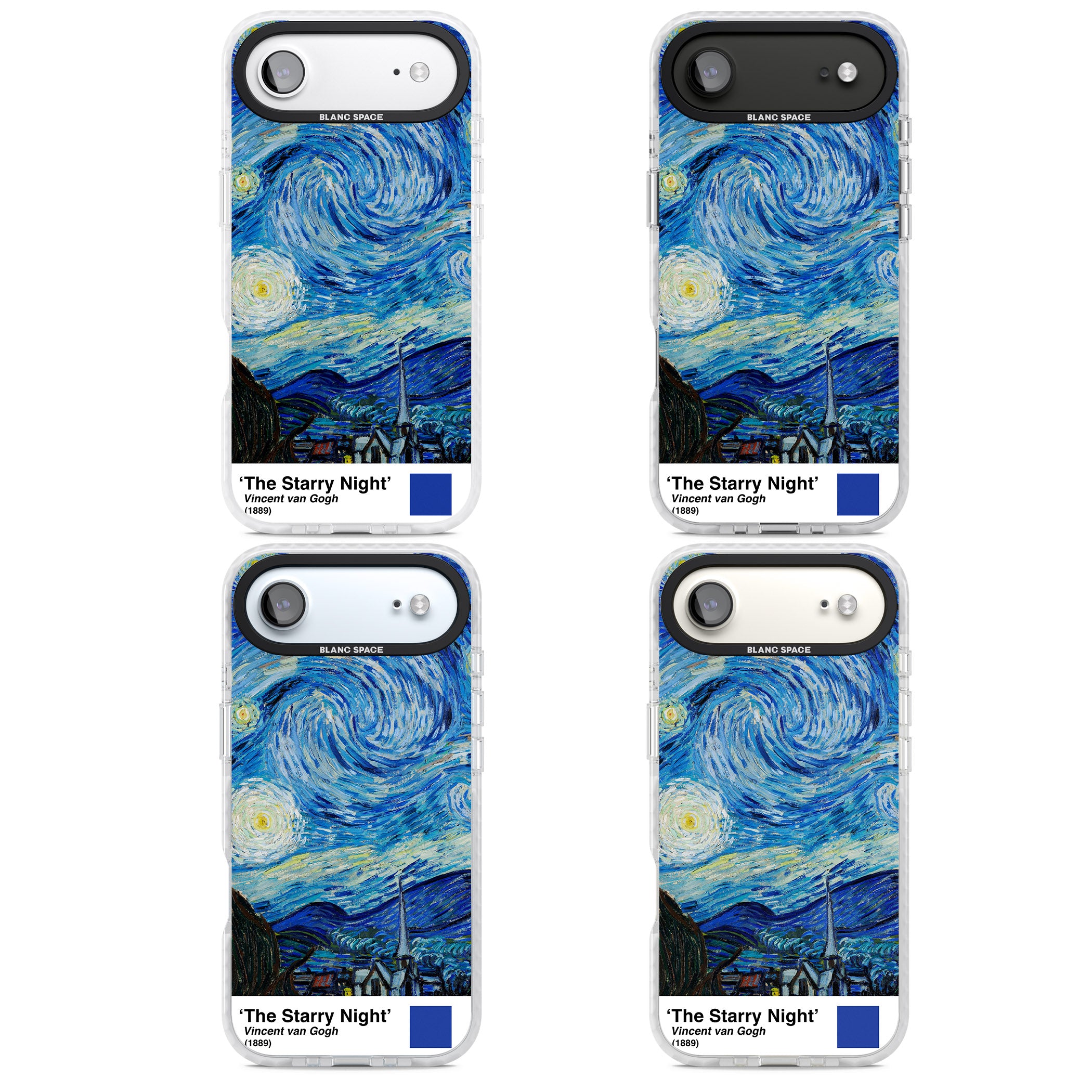 The Starry Night iPhone 17 Air Impact Pro Clear Phone Case APT Impact Protection