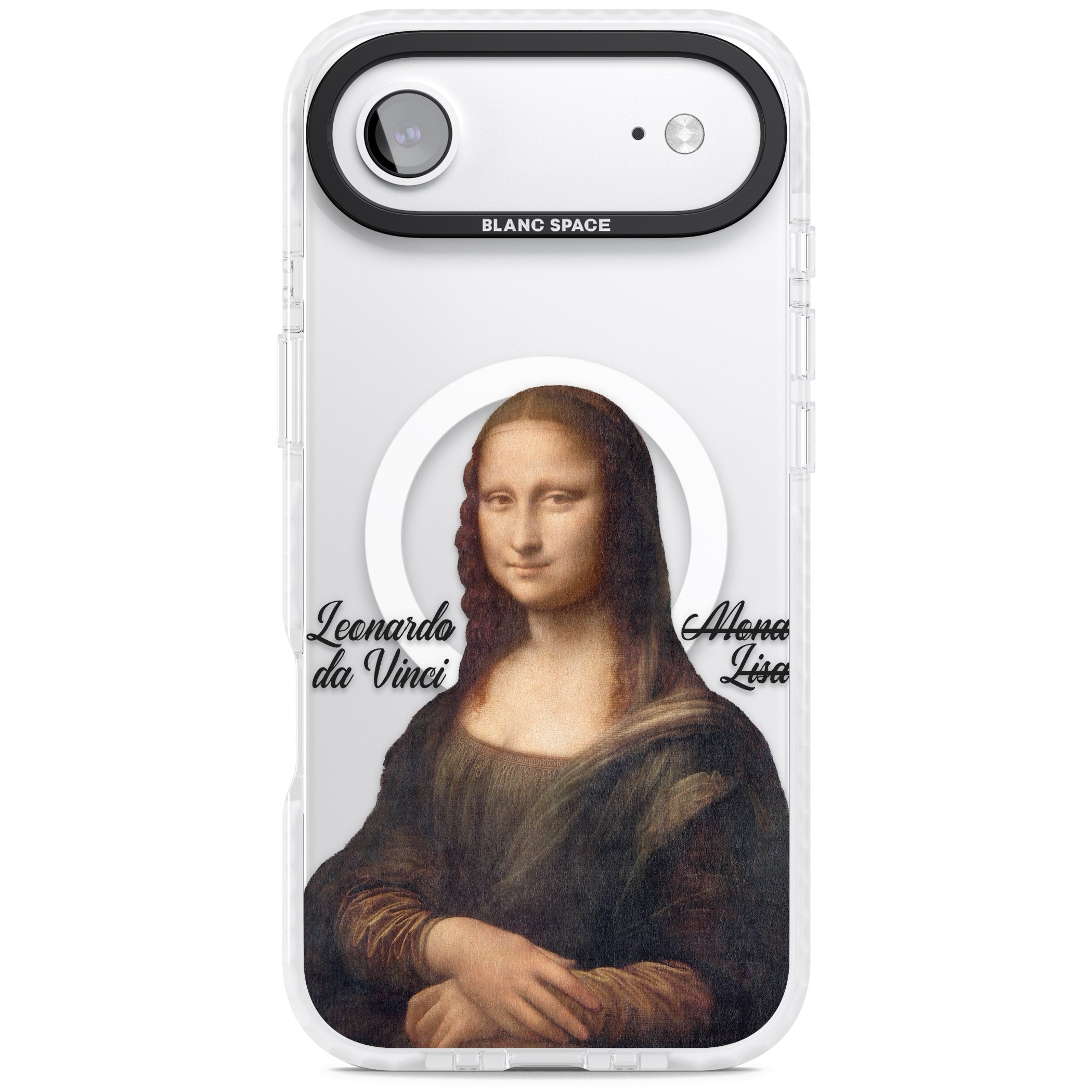 Mona Lisa Cutout iPhone 17 Air Impact Pro Clear Phone Case