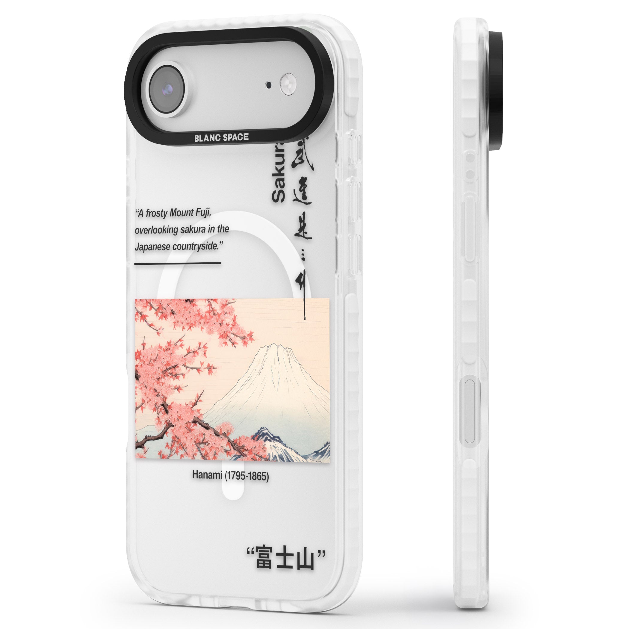 Hanami iPhone 17 Air Impact Pro Clear Phone Case Side Profile