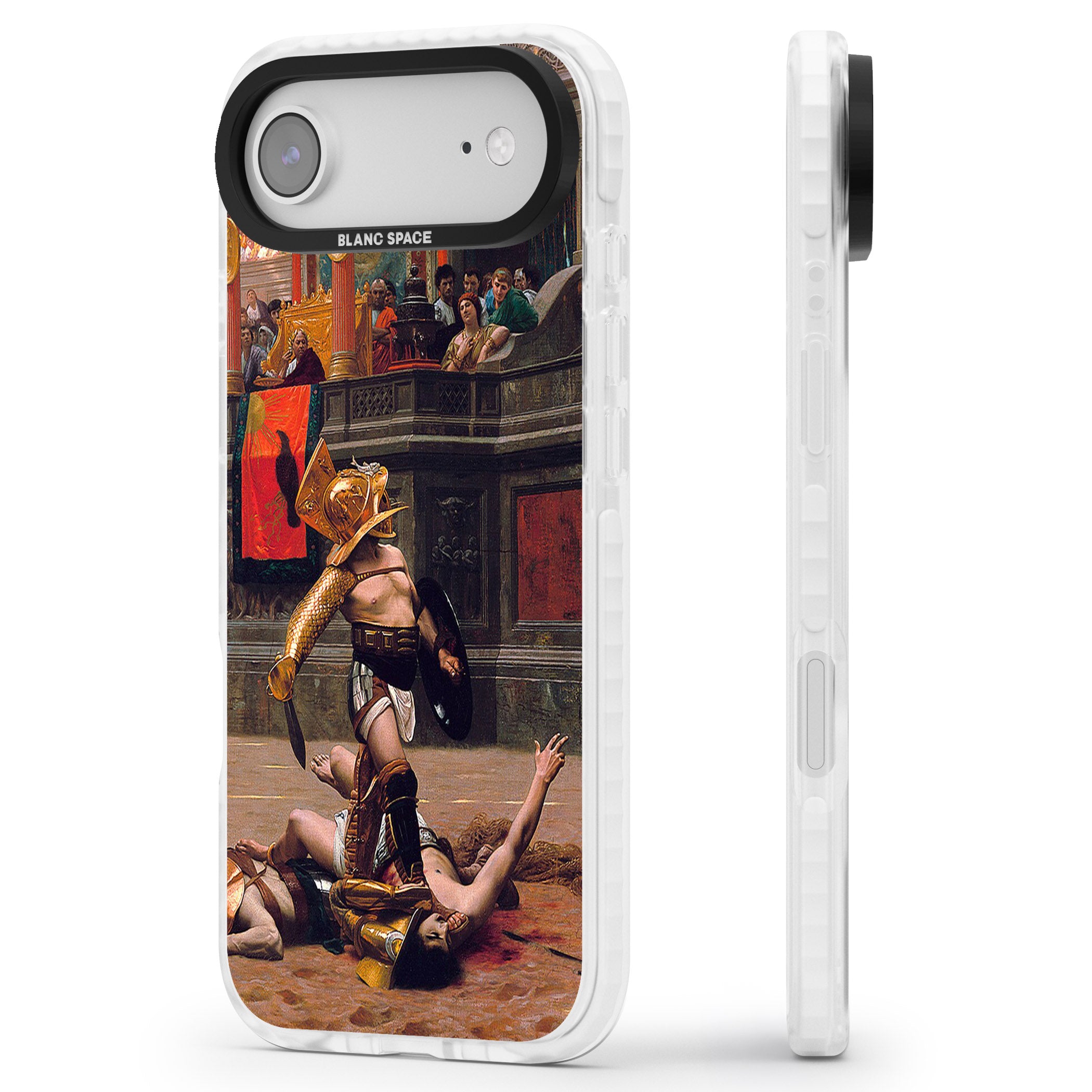 Pollice Verso iPhone 17 Air Impact Pro Clear Phone Case Side Profile