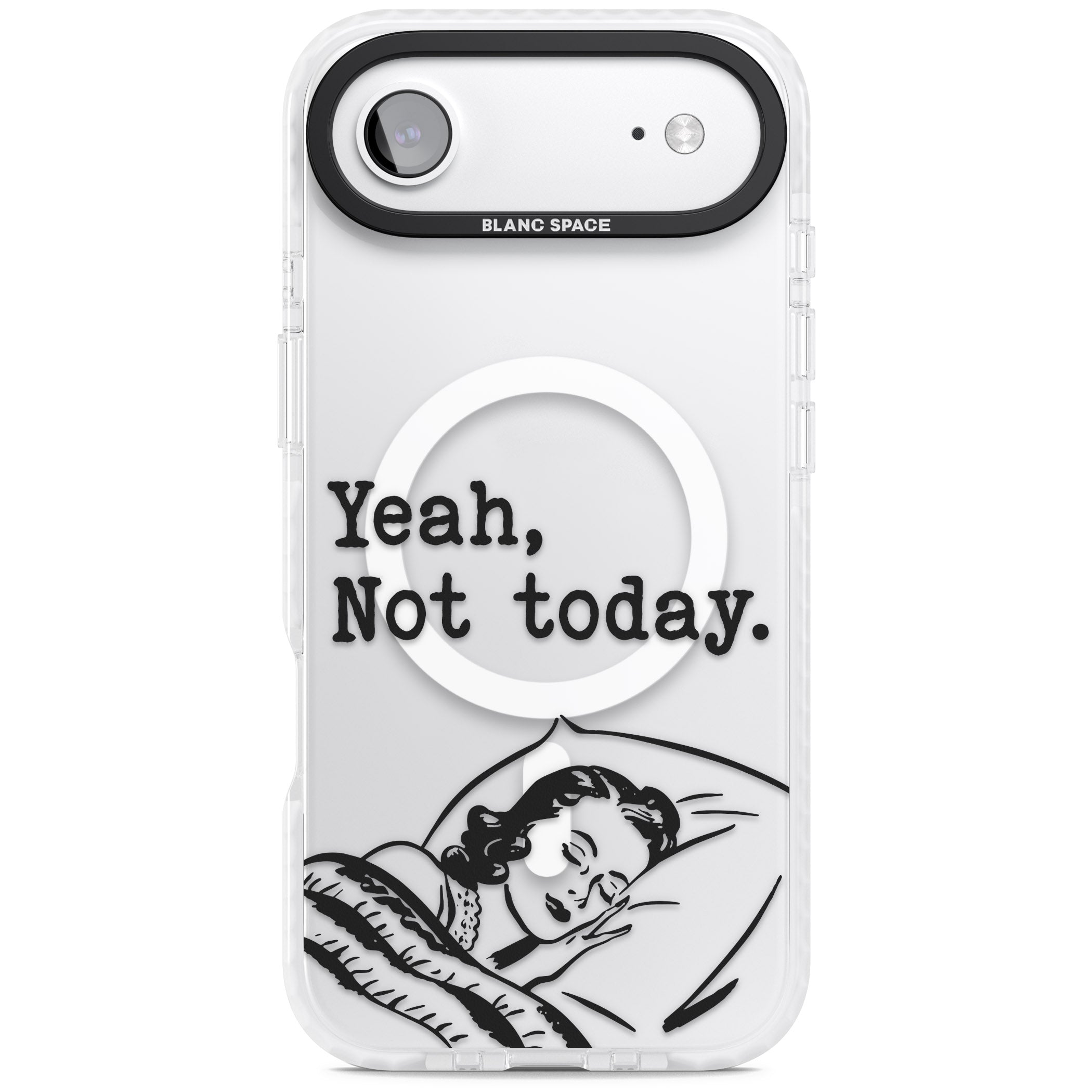 Yeah, Not Today iPhone 17 Air Impact Pro Clear Phone Case