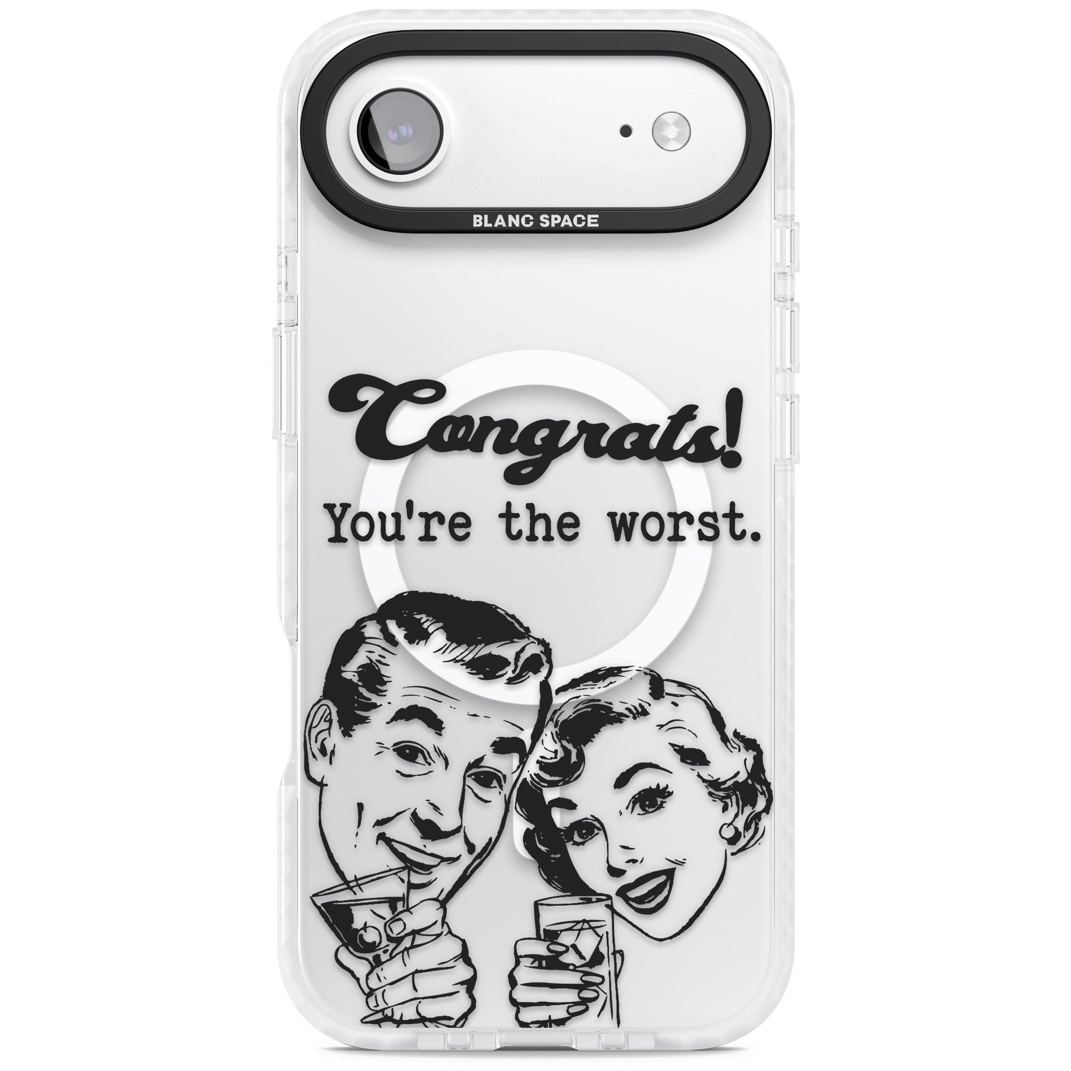 Congrats Youre The Worst iPhone 17 Air Impact Pro Clear Phone Case