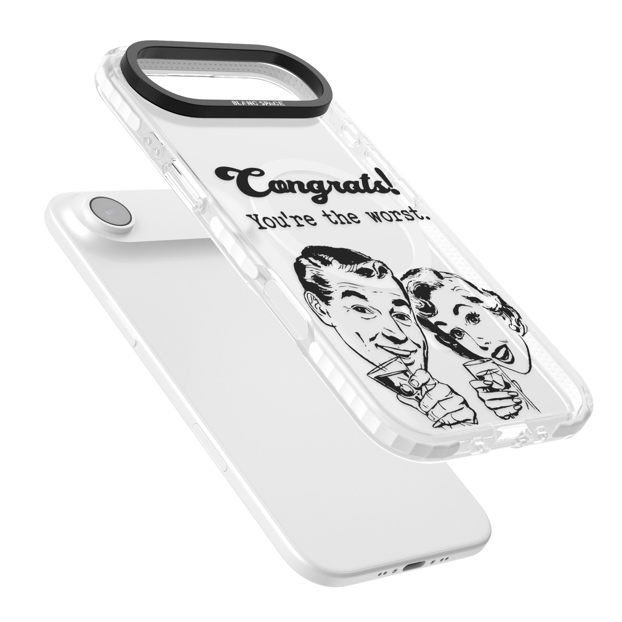 Congrats Youre The Worst iPhone 17 Air Impact Pro Clear Phone Case Colours