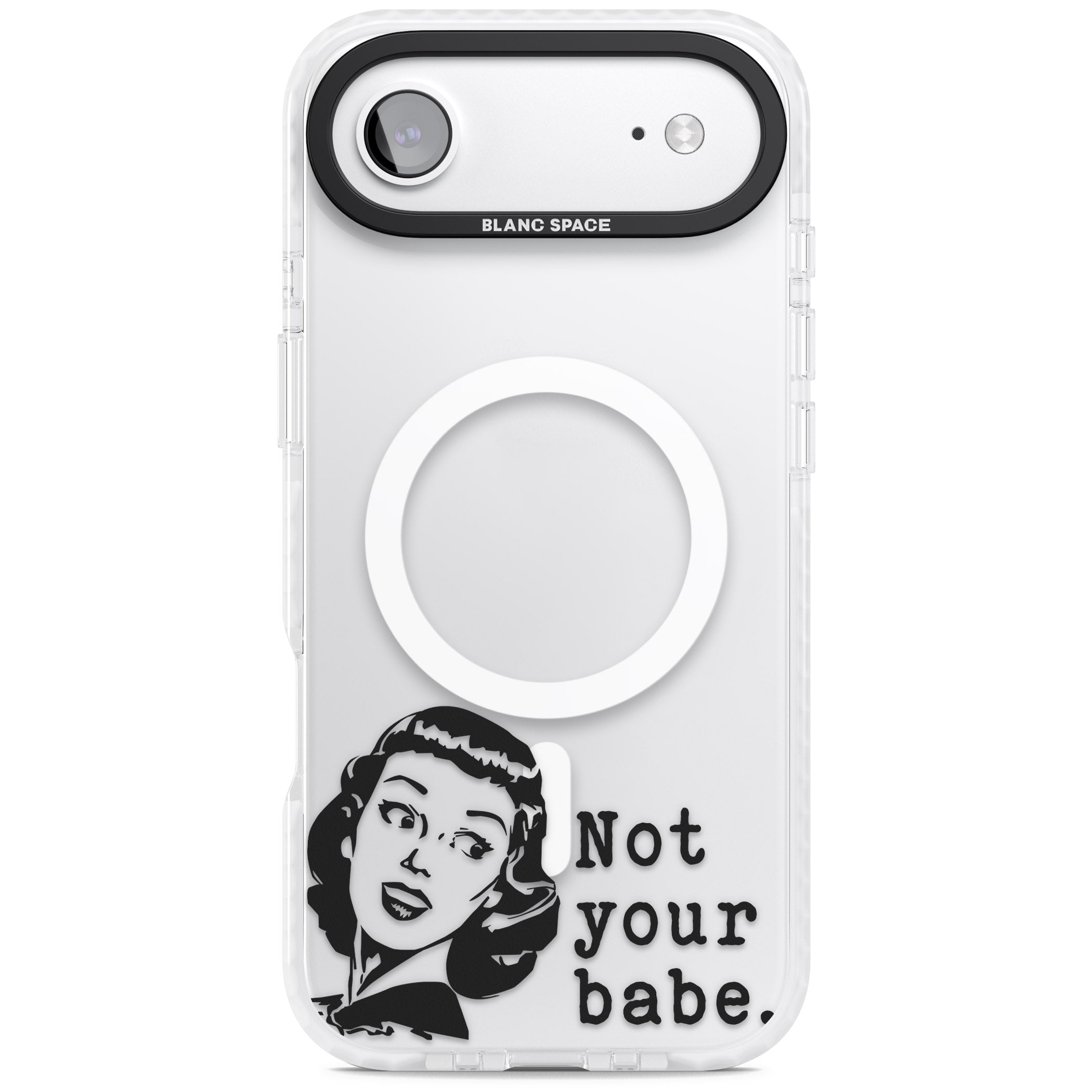 Not Your Babe iPhone 17 Air Impact Pro Clear Phone Case
