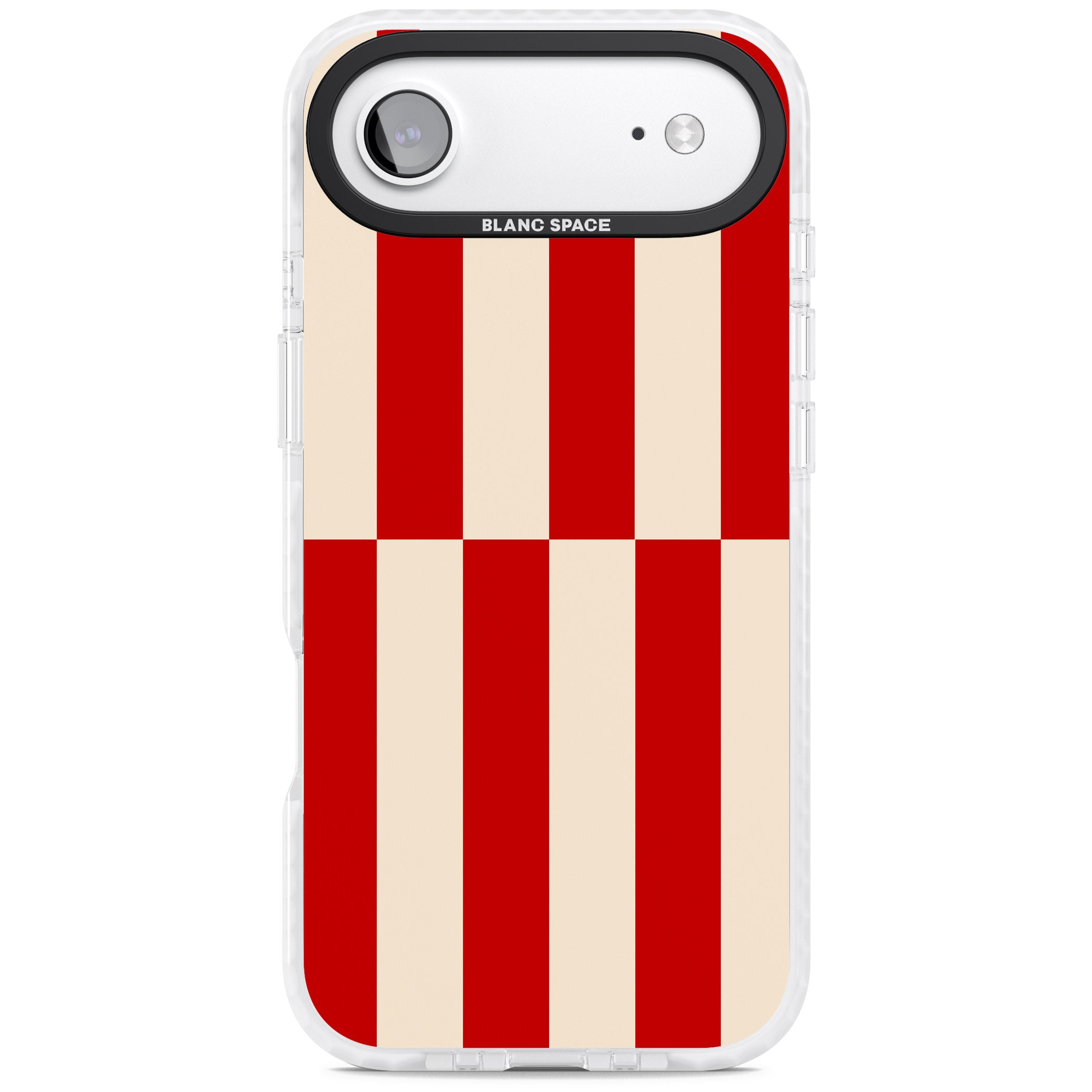Retro Red Stripes iPhone 17 Air Impact Pro Clear Phone Case