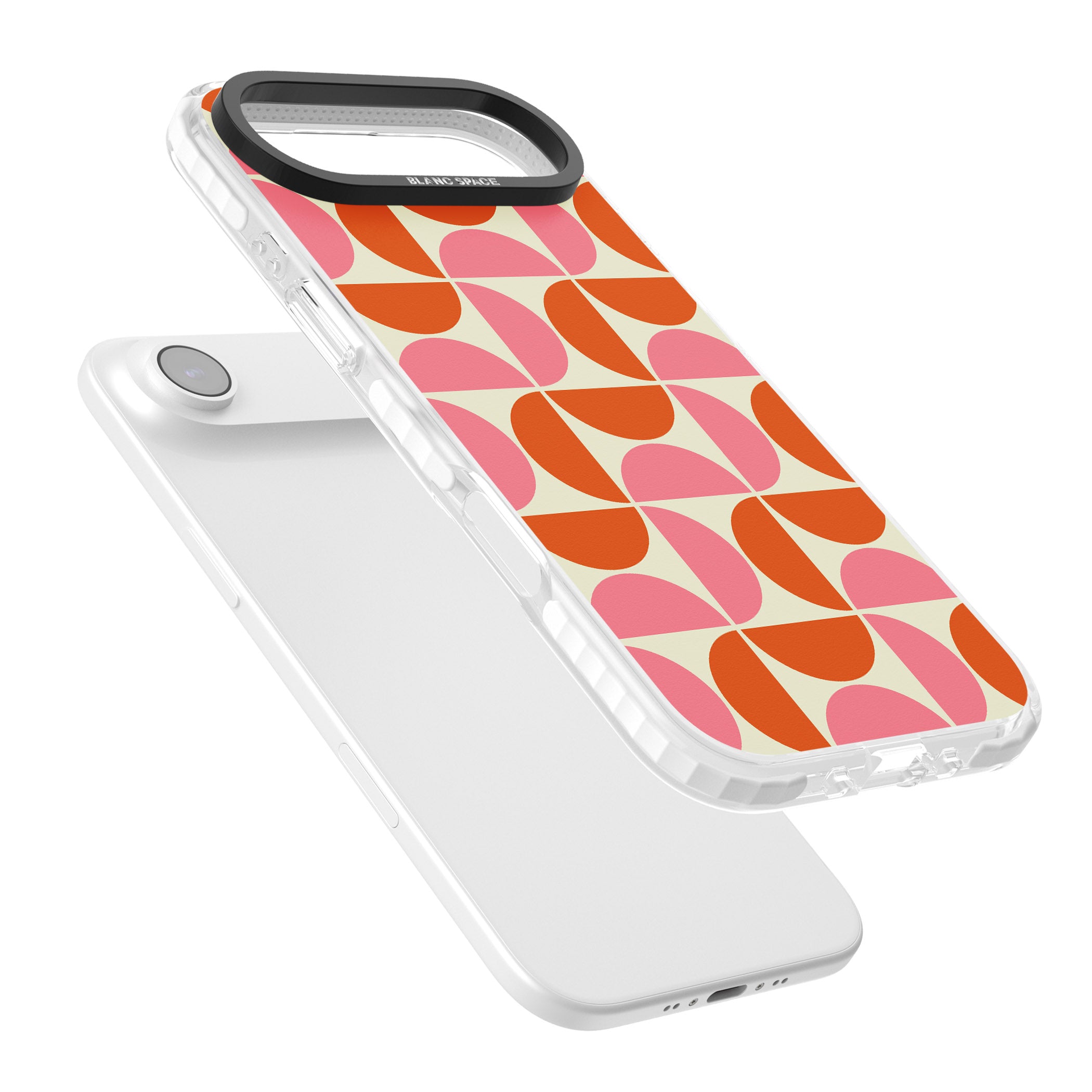 Retro Half Circle Pattern iPhone 17 Air Impact Pro Clear Phone Case Colours