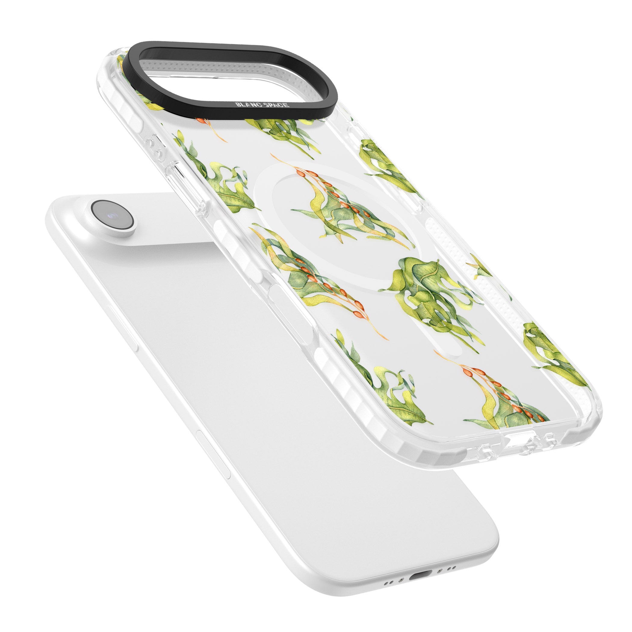 Flowing Seaweed Watercolor iPhone 17 Air Impact Pro Clear Phone Case Colours