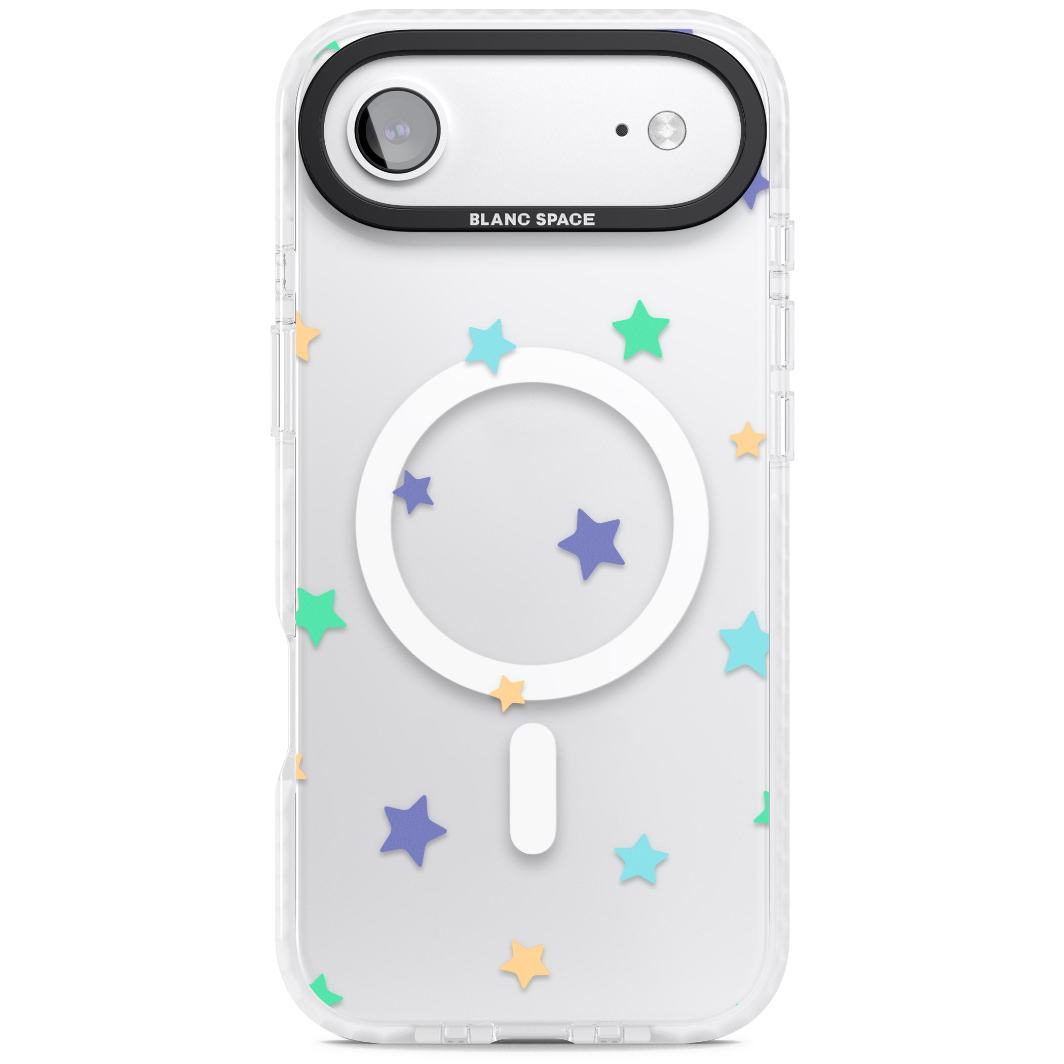 Pastel Star Pattern iPhone 17 Air Impact Pro Clear Phone Case