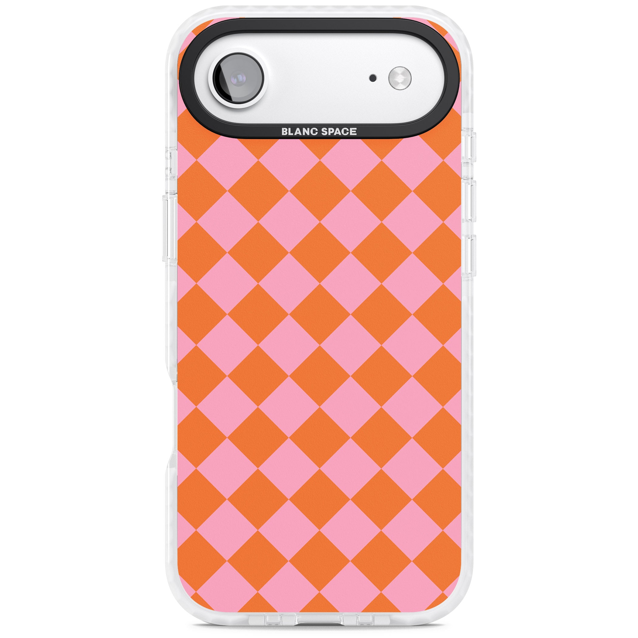 Retro Sunset Diamond Plaid iPhone 17 Air Impact Pro Clear Phone Case