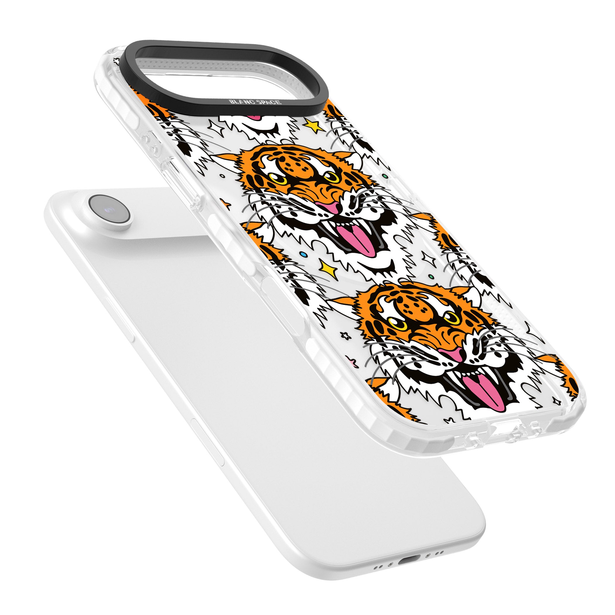 Fierce Jungle Tigers iPhone 17 Air Impact Pro Clear Phone Case Colours