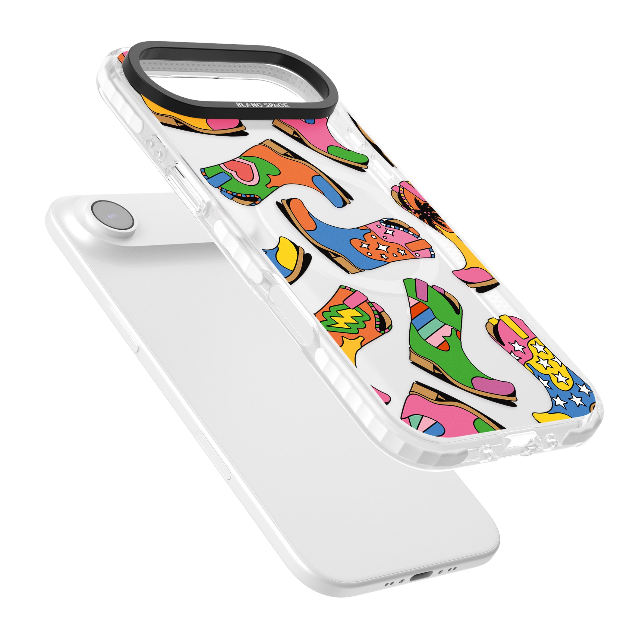 Starburst Boots iPhone 17 Air Impact Pro Clear Phone Case Colours