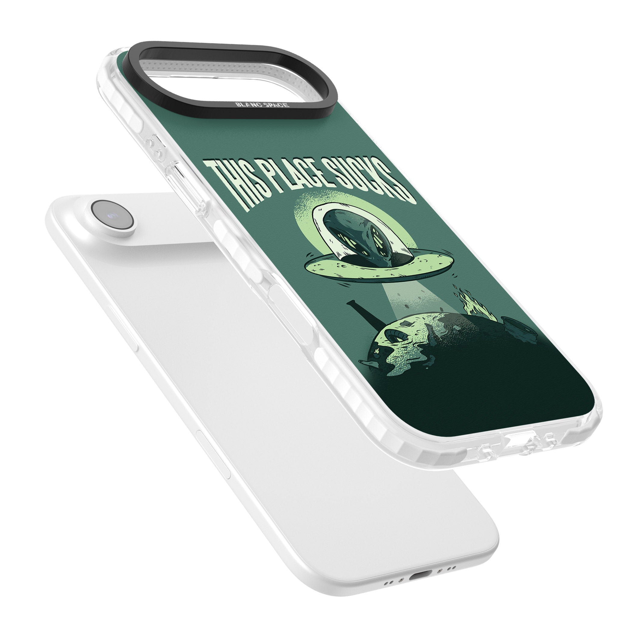 Earth Sucks iPhone 17 Air Impact Pro Clear Phone Case Colours