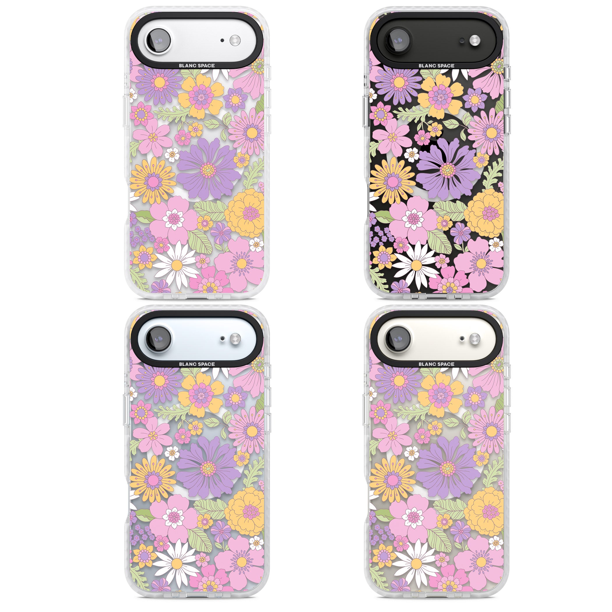 Soft Flower Mix iPhone 17 Air Impact Pro Clear Phone Case APT Impact Protection