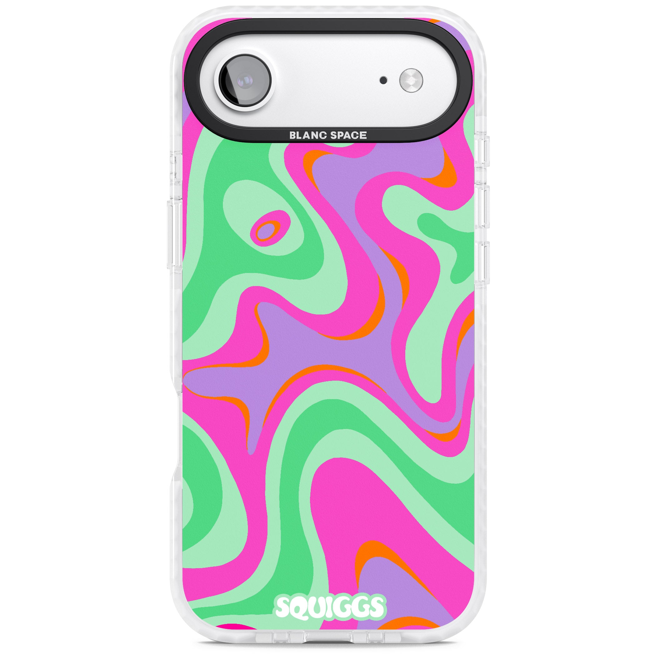 Pink Lava iPhone 17 Air Impact Pro Clear Phone Case