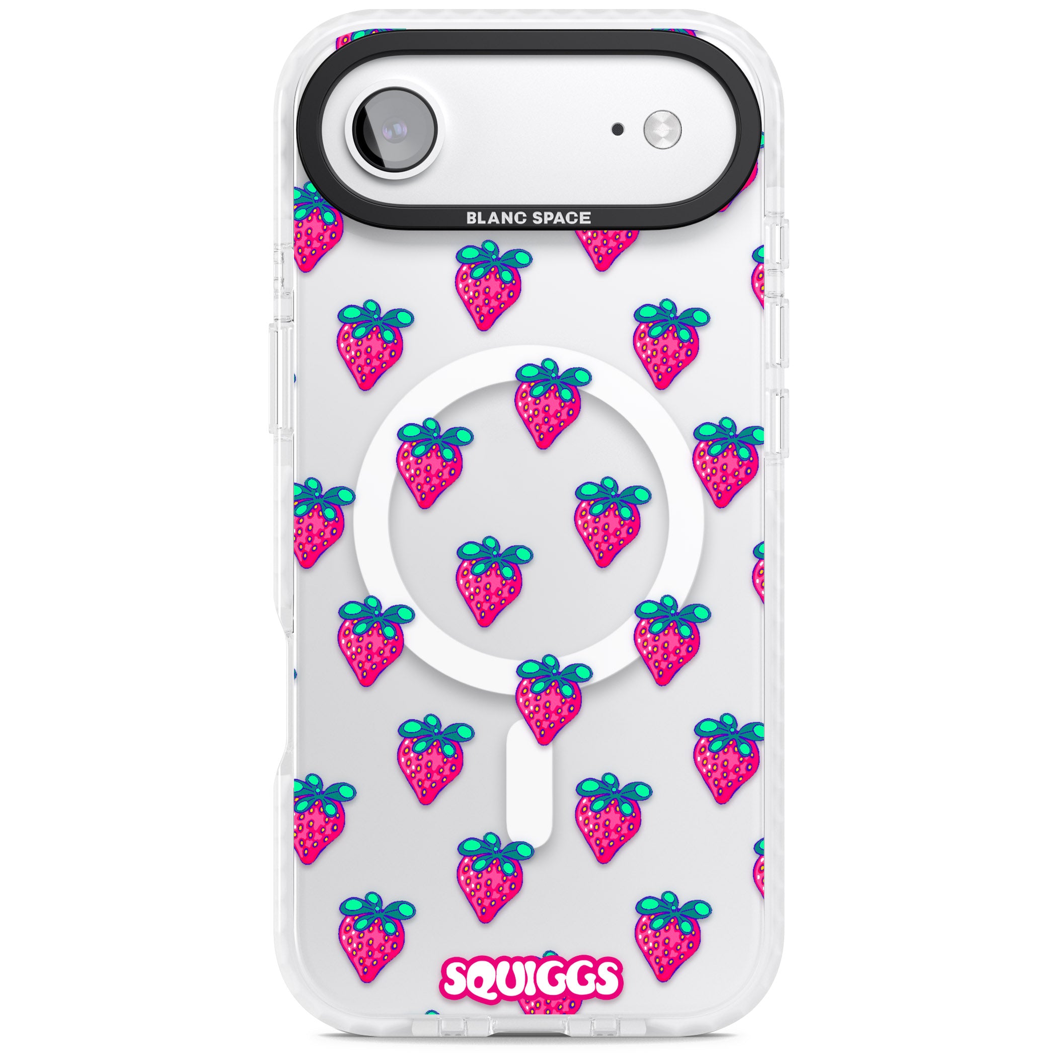 Strawberry Patch iPhone 17 Air Impact Pro Clear Phone Case