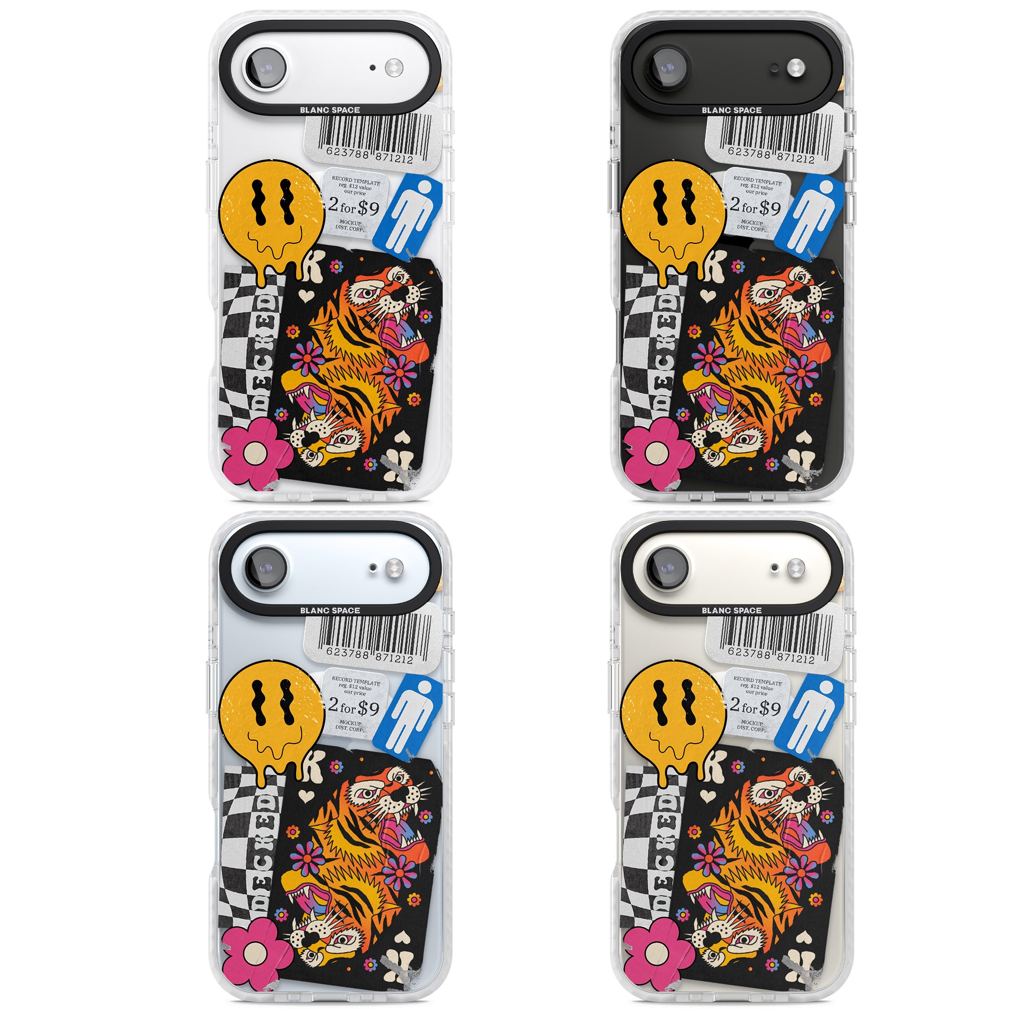 Electric Vibes iPhone 17 Air Impact Pro Clear Phone Case APT Impact Protection