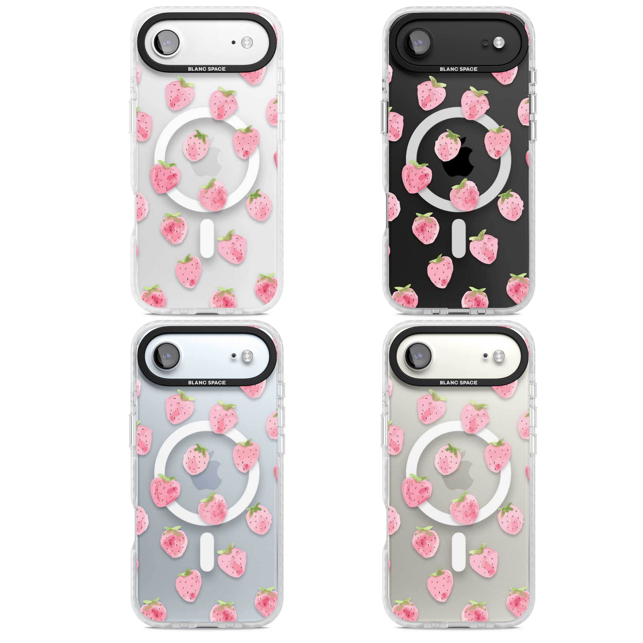Classic Strawberry iPhone 17 Air Impact Pro Clear Phone Case APT Impact Protection