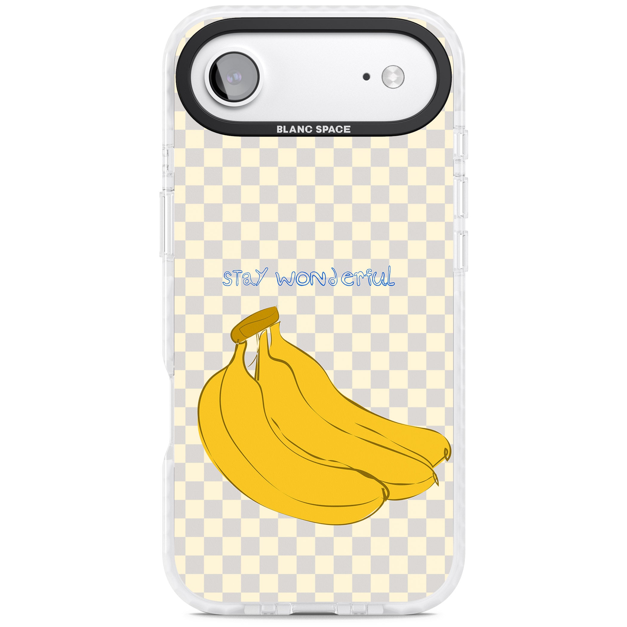 Stay Wonderful Banana iPhone 17 Air Impact Pro Clear Phone Case