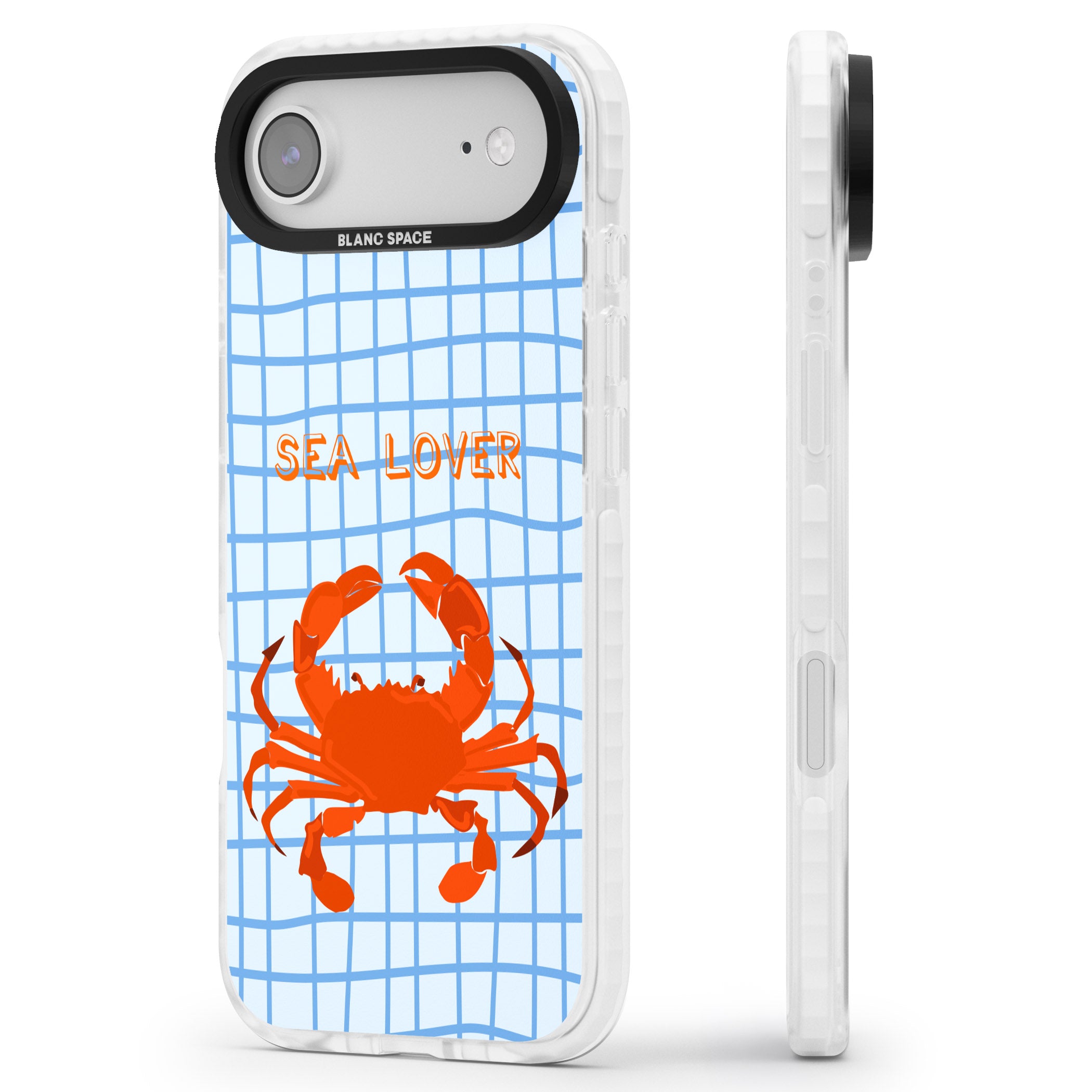 Sea Lover iPhone 17 Air Impact Pro Clear Phone Case Side Profile